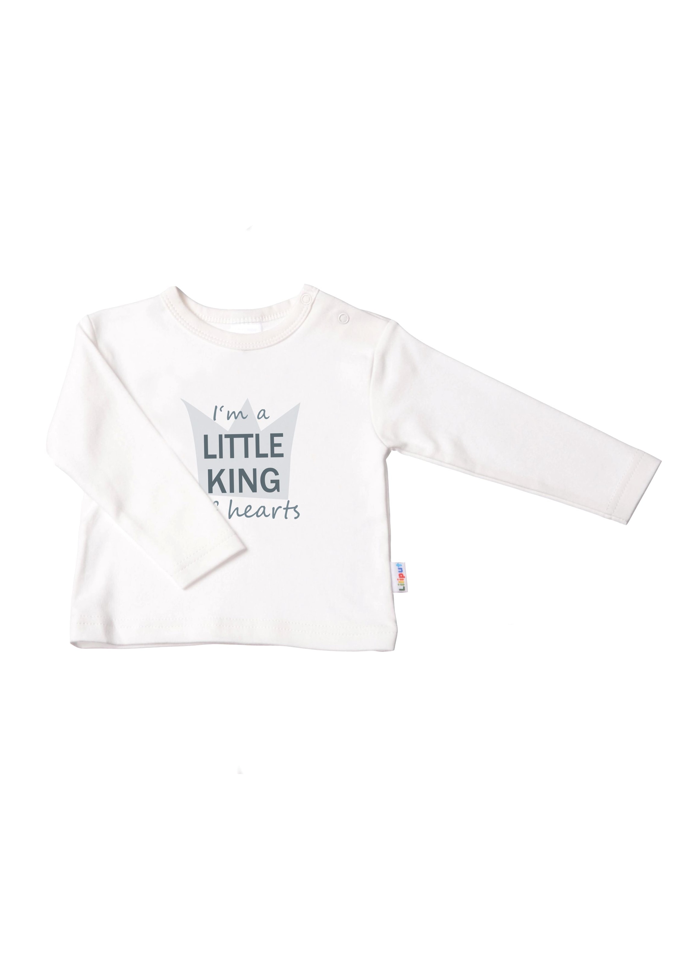 Liliput Langarmshirt »Little King«, online der BAUR Druckknöpfen bestellen | Schulter auf mit