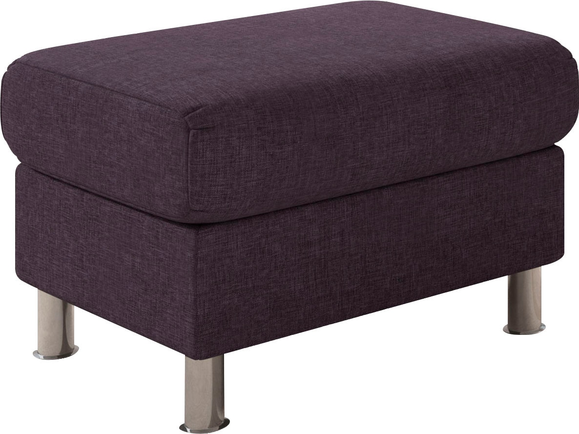 TRENDMANUFAKTUR Hocker »Rondo II zeitlos und bequem« wahlweise mit komfortablem Federkern, frei im Raum stellbar