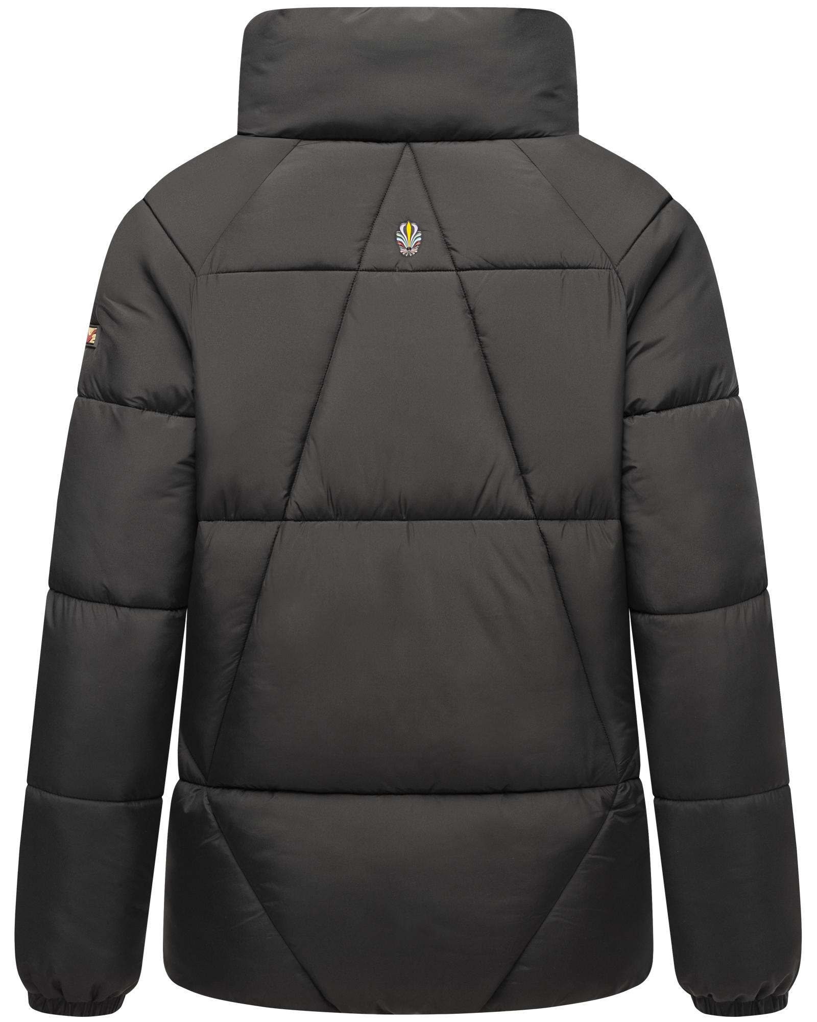Thumbnail - Navahoo Steppjacke "Schokolinaa 14", ohne Kapuze, Winterjacke mit modischer Steppung & hohem Kragen