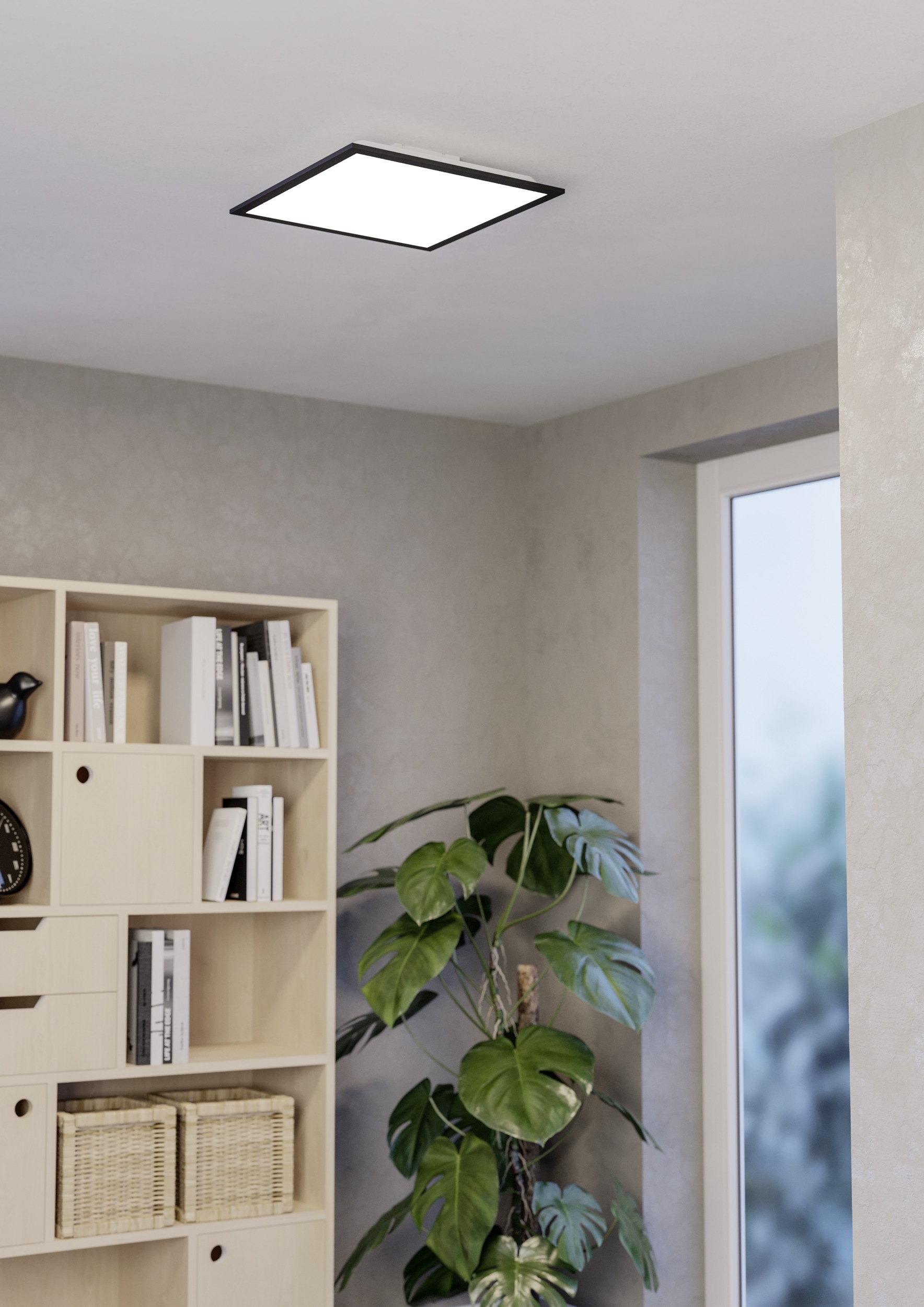 EGLO LED Deckenleuchte »MORADILLO-Z Deckenlampe - Stahl - LED - 19W - IP20« LED-Modul 1 Stk. Kaltweiß | Neutralweiß | RGB | Warmweiß Wohzimmerlampe, Esszimmerlampe, Schlafzimmer, L39,3 x B39,3 x H6,1 cm
