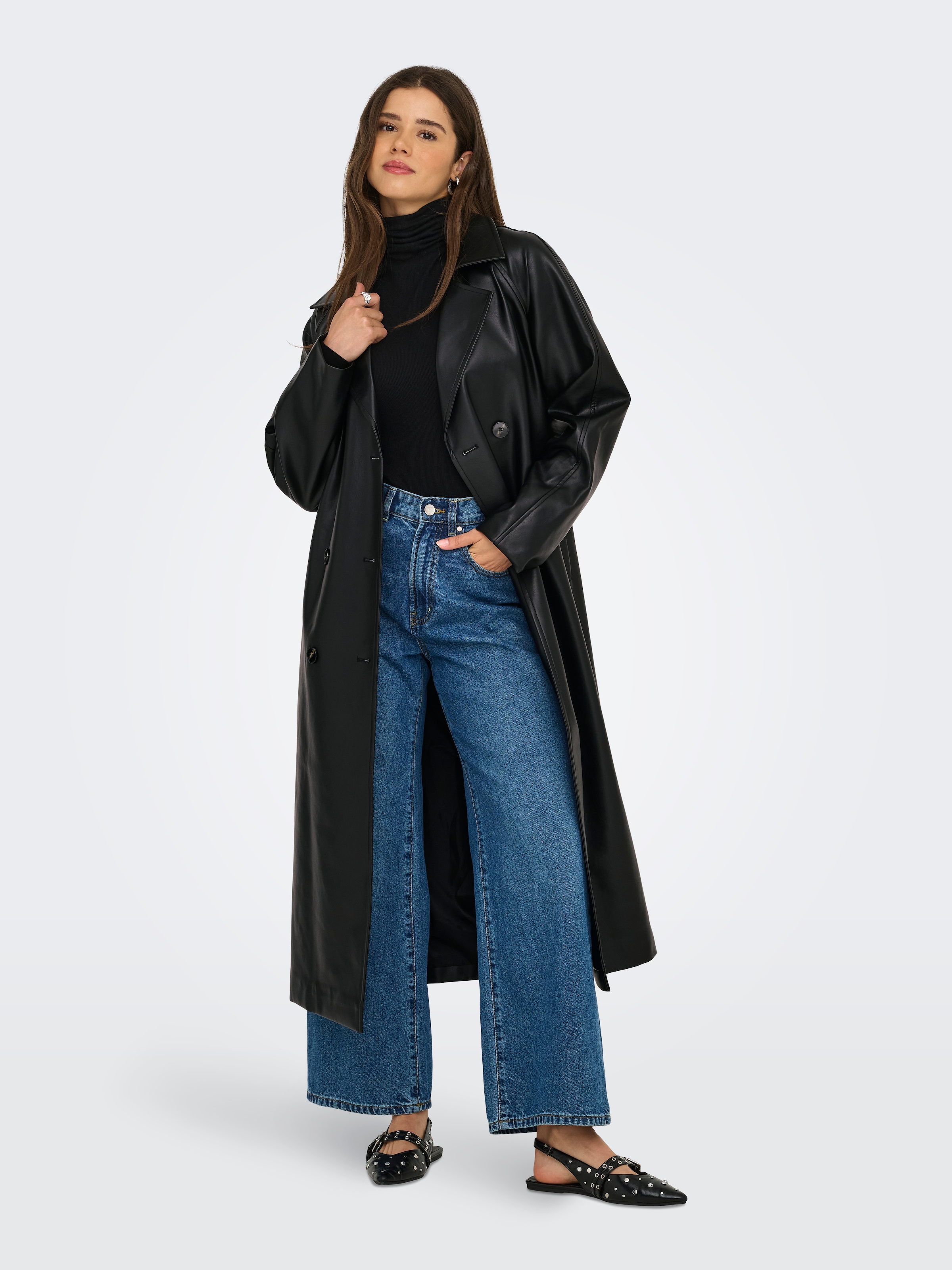 ONLY Trenchcoat »ONLBINA FAUX LEATHER TRENCHCOAT CC OTW«