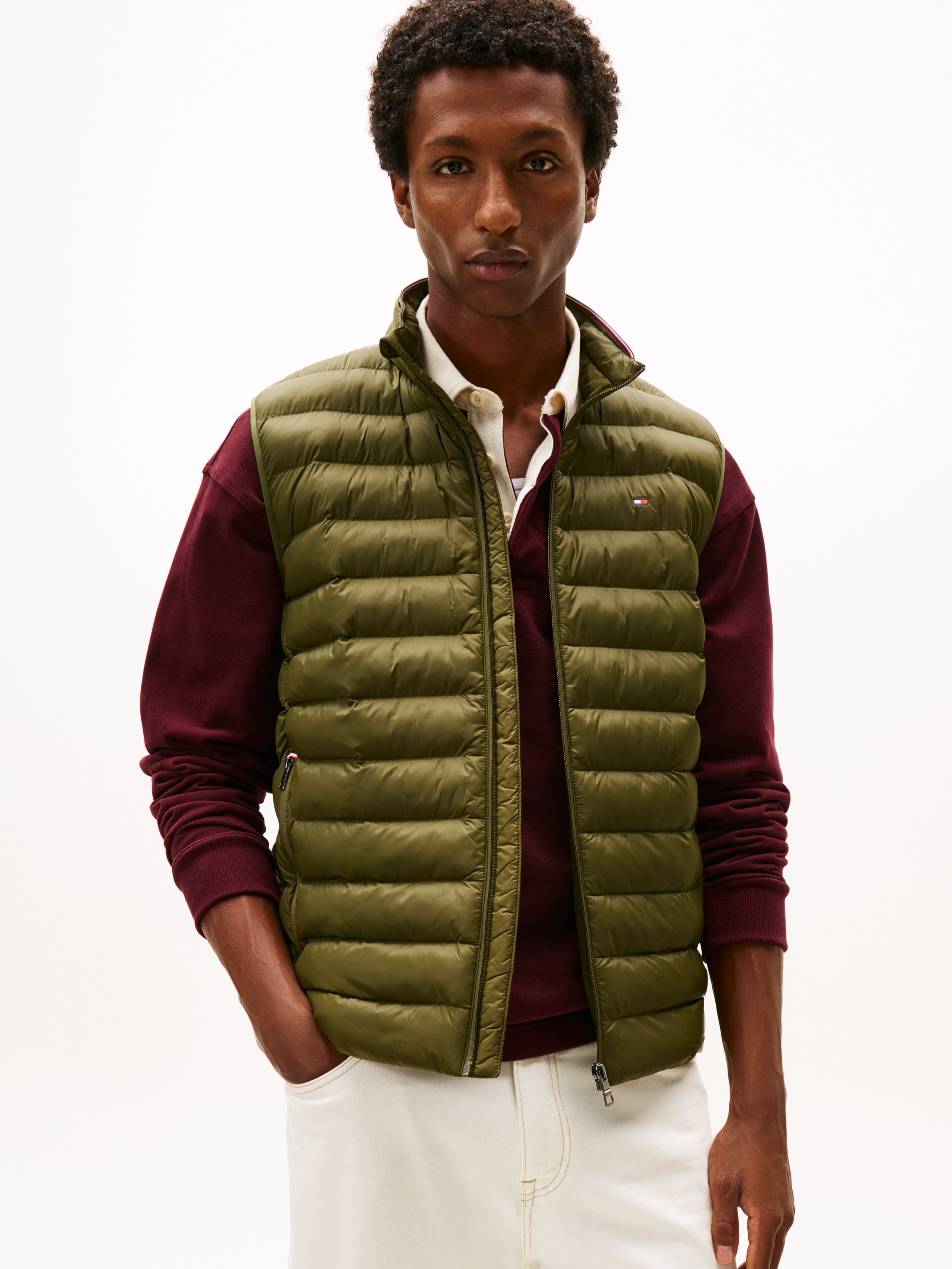 Tommy Hilfiger Steppweste "PACKABLE RECYCLED VEST", mit Logostickerei günstig online kaufen