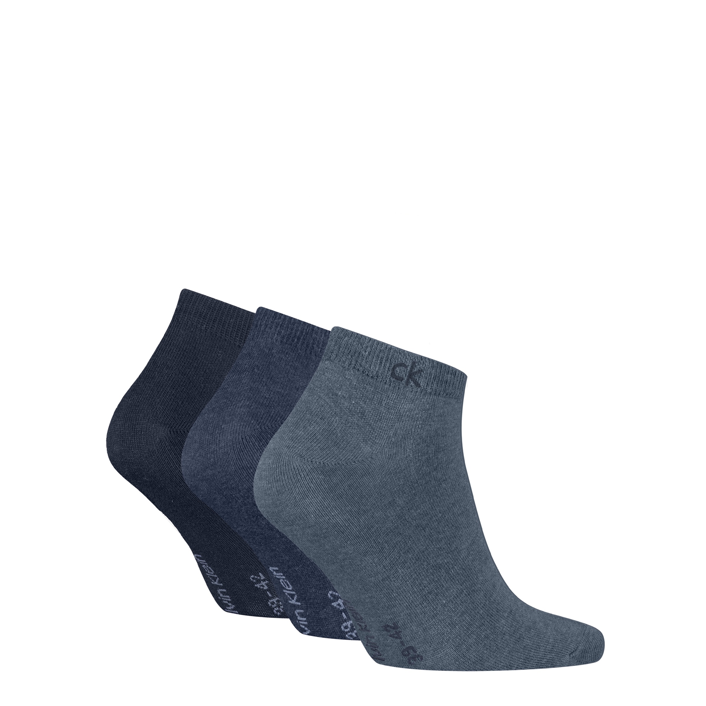 Calvin Klein Sneakersocken "CK MEN SNEAKER" 3 Paar, mit kleinem Rippenbündc günstig online kaufen