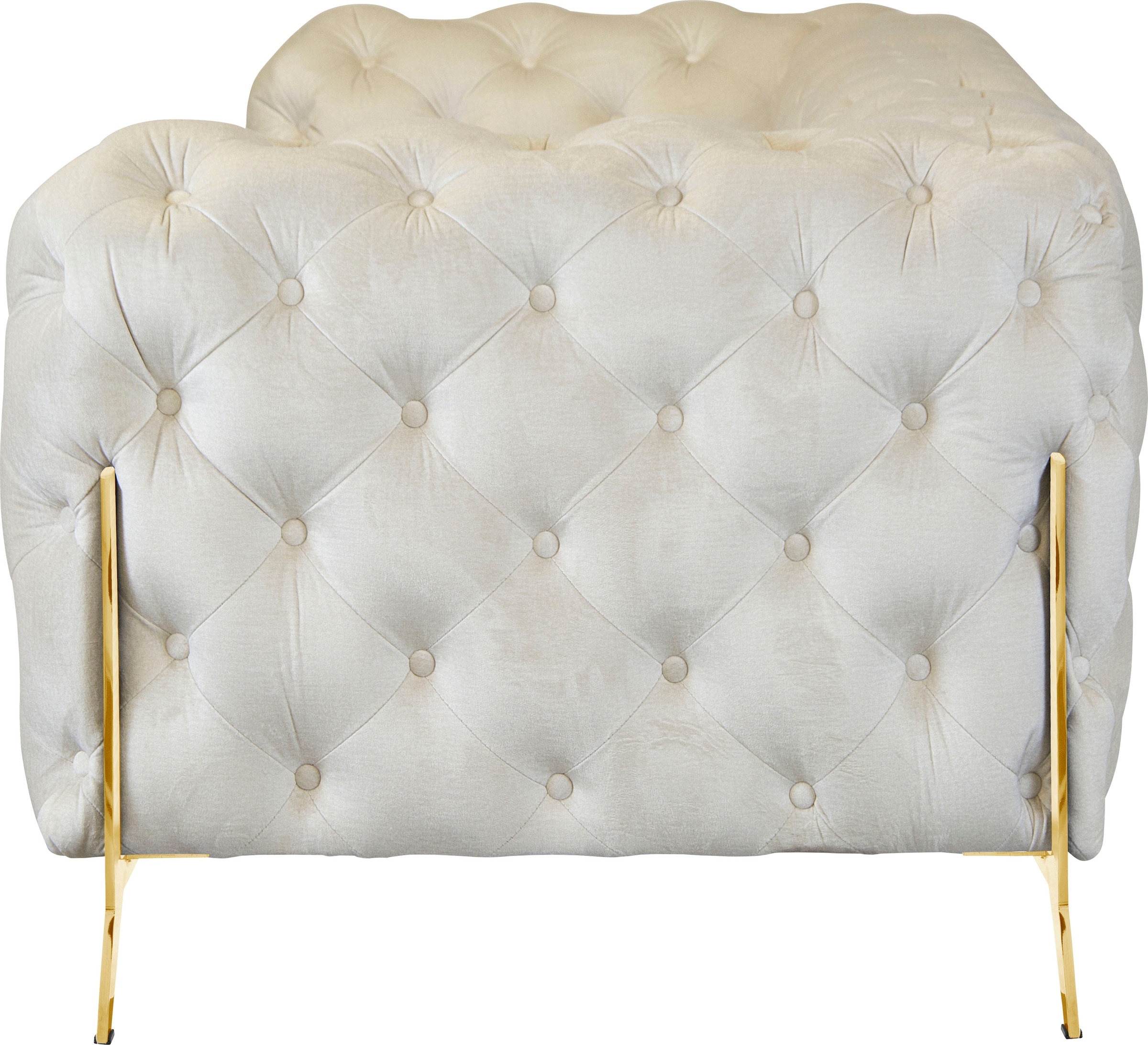 Home affaire Chesterfield-Sofa »Amaury« aufwändige Knopfheftung, moderne Chesterfield Optik, Fußfarbe wählbar
