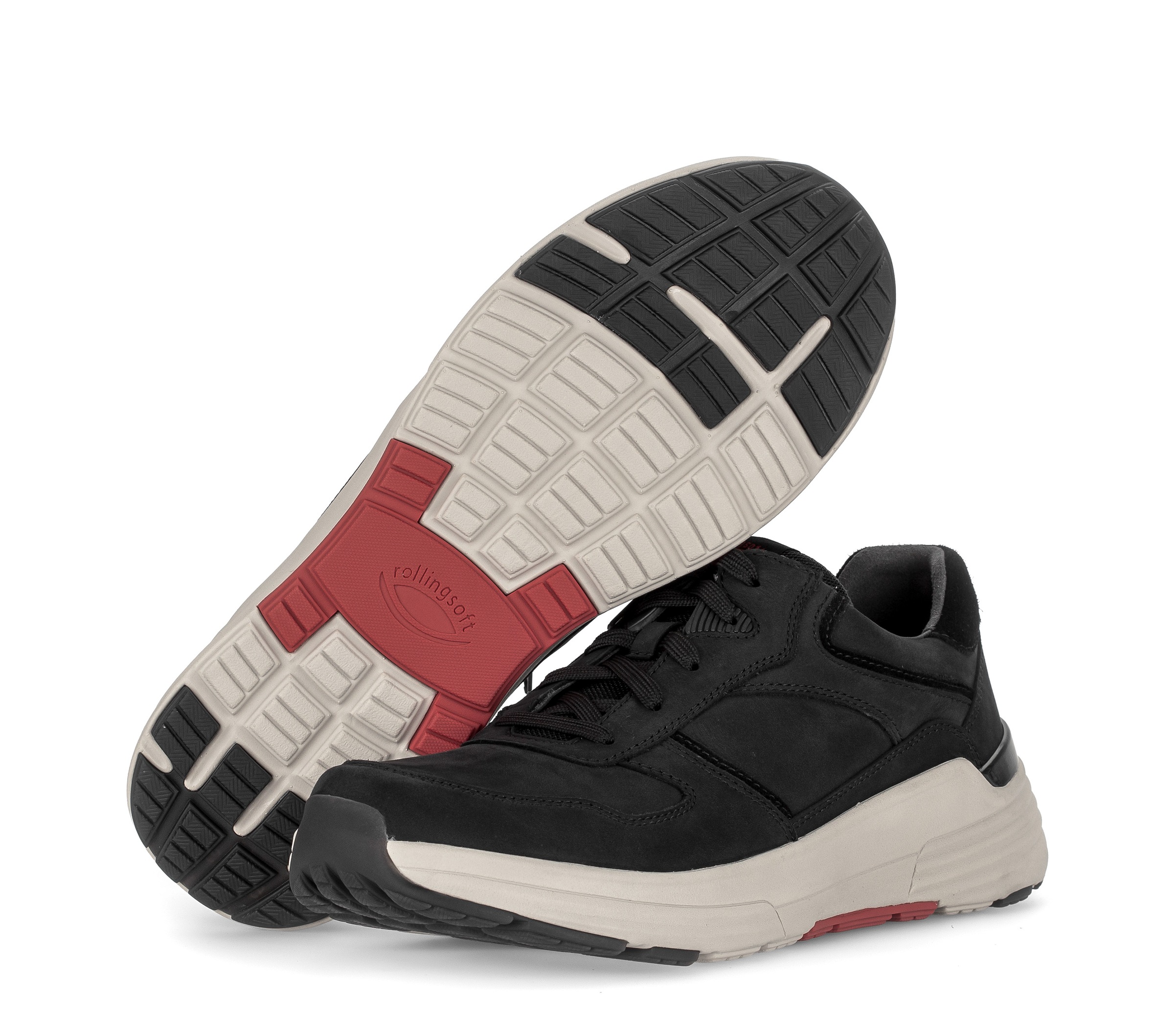 Gabor Sneaker  Halbschuh, Schnürschuh mit Kontrastbesätzen, Weite G (= weit)