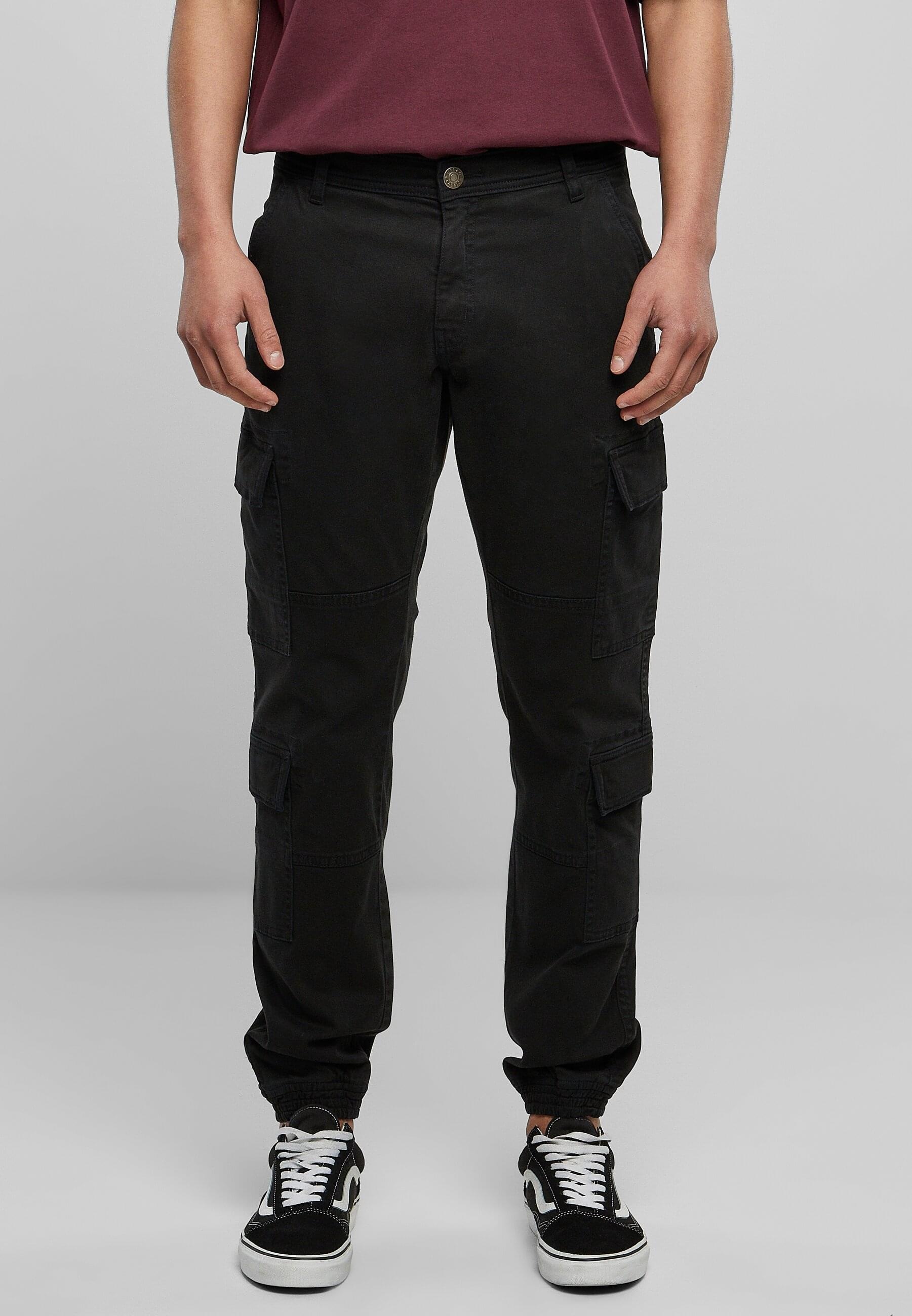 URBAN CLASSICS Stoffhose »Urban Classics Herren Double Cargo Twill Jogging Pants«, (1 tlg.)