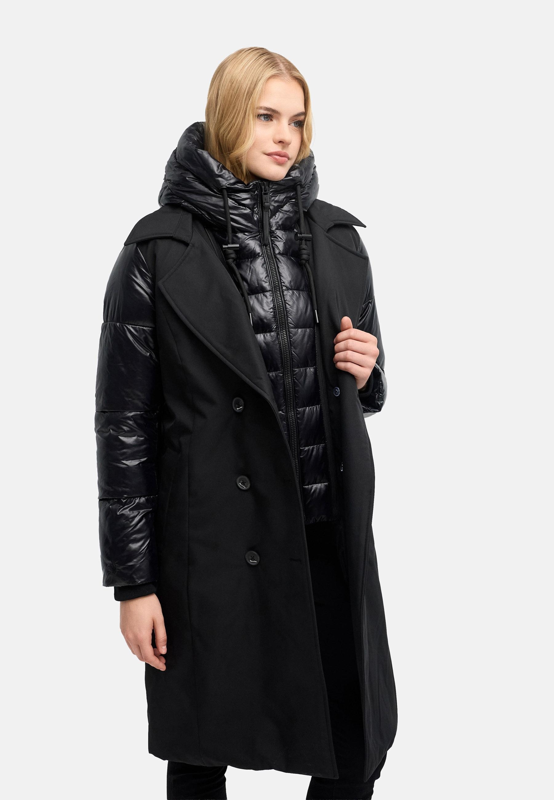 Navahoo Trenchcoat »City-Glow 14« Klassischer Mantel mit herausnehmbarem Stepp-Inlay