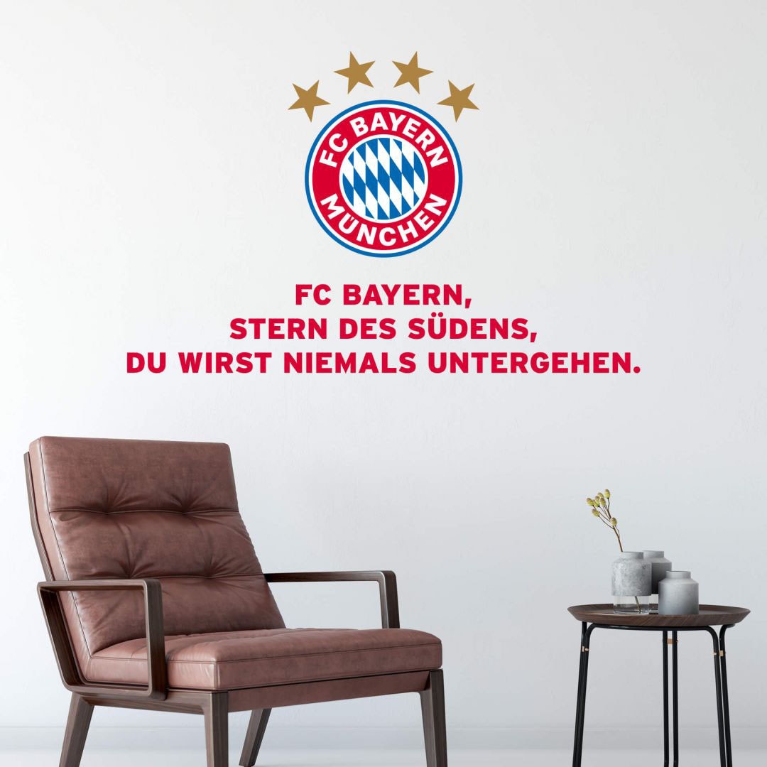 München Vereinshymne«, Wandtattoo | »FC BAUR (1 St.) Wall-Art Bayern bestellen