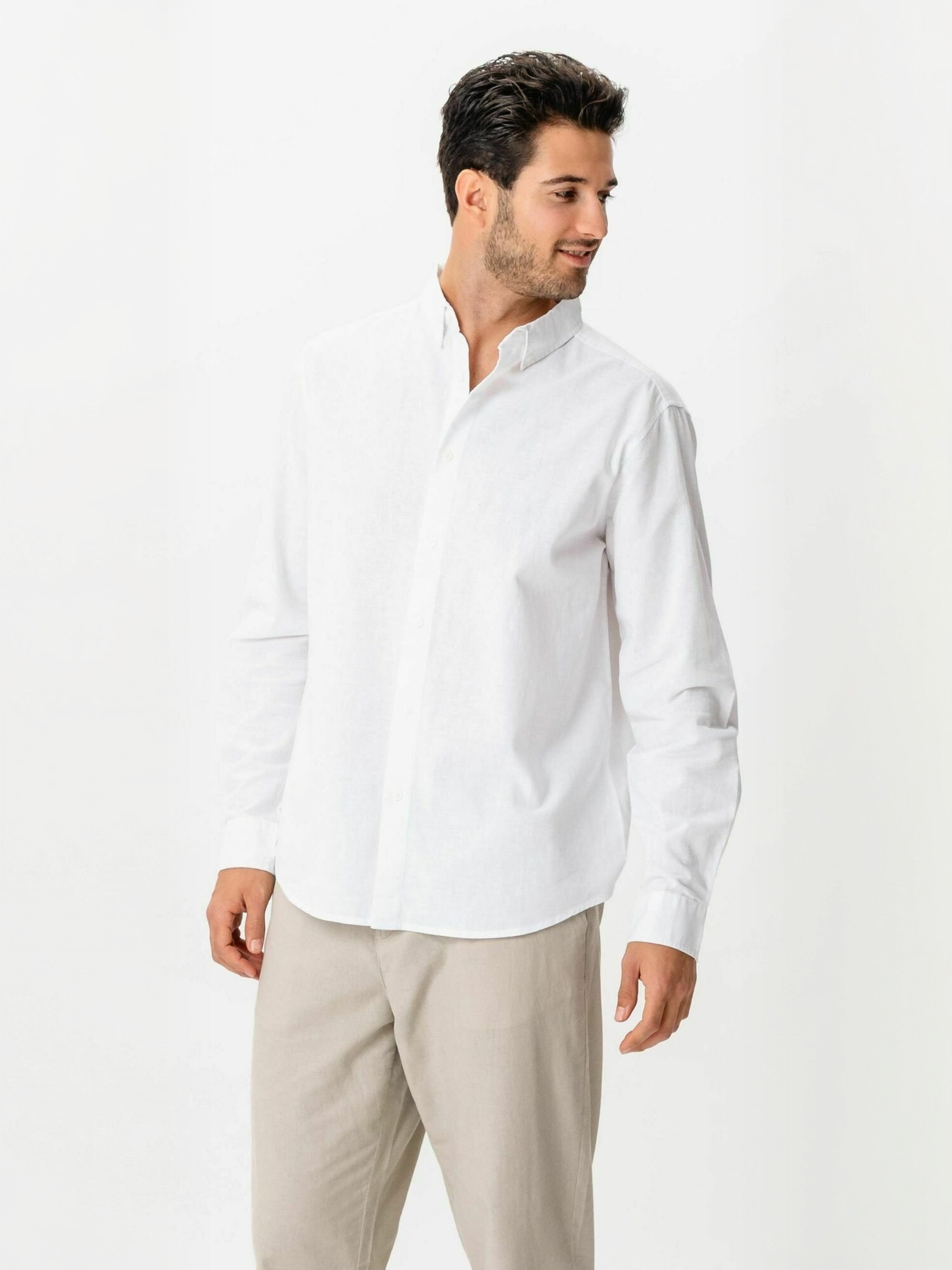TeeShoppen Langarmhemd "TEESHOPPEN Shirt Linen Blend"