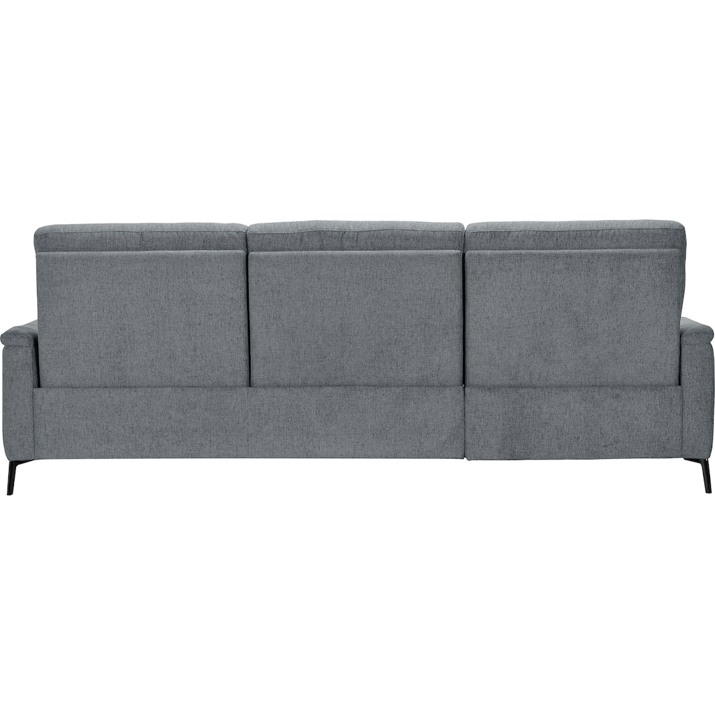 Places of Style Ecksofa »Barano, L-Form, 260cm, in Leder und Webstoff,«