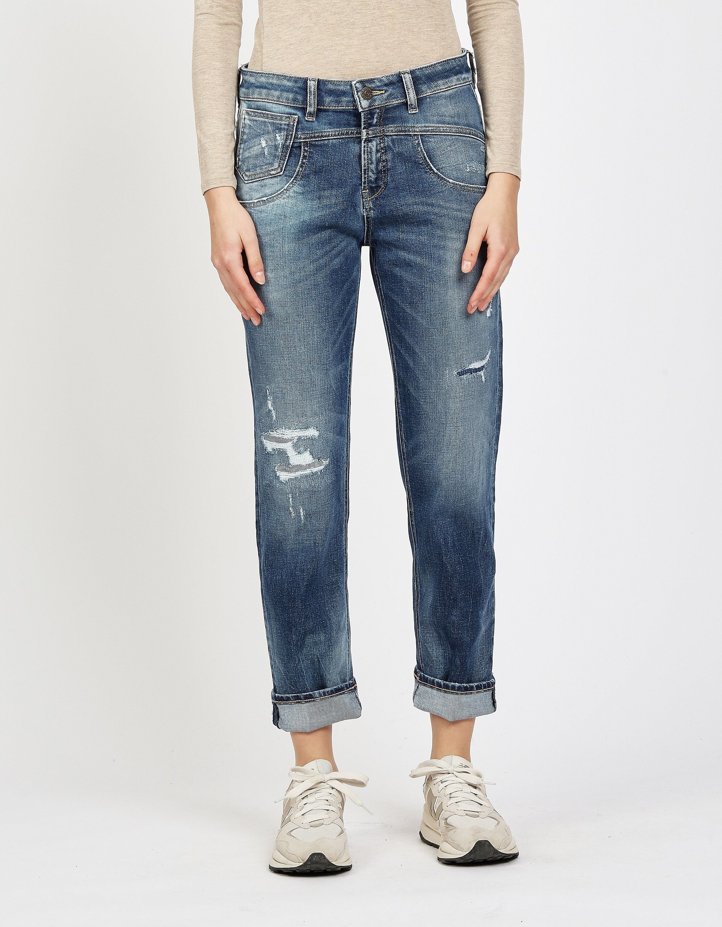 GANG 5-Pocket-Jeans "94BO CROPPED" im 5-Pocket-Style