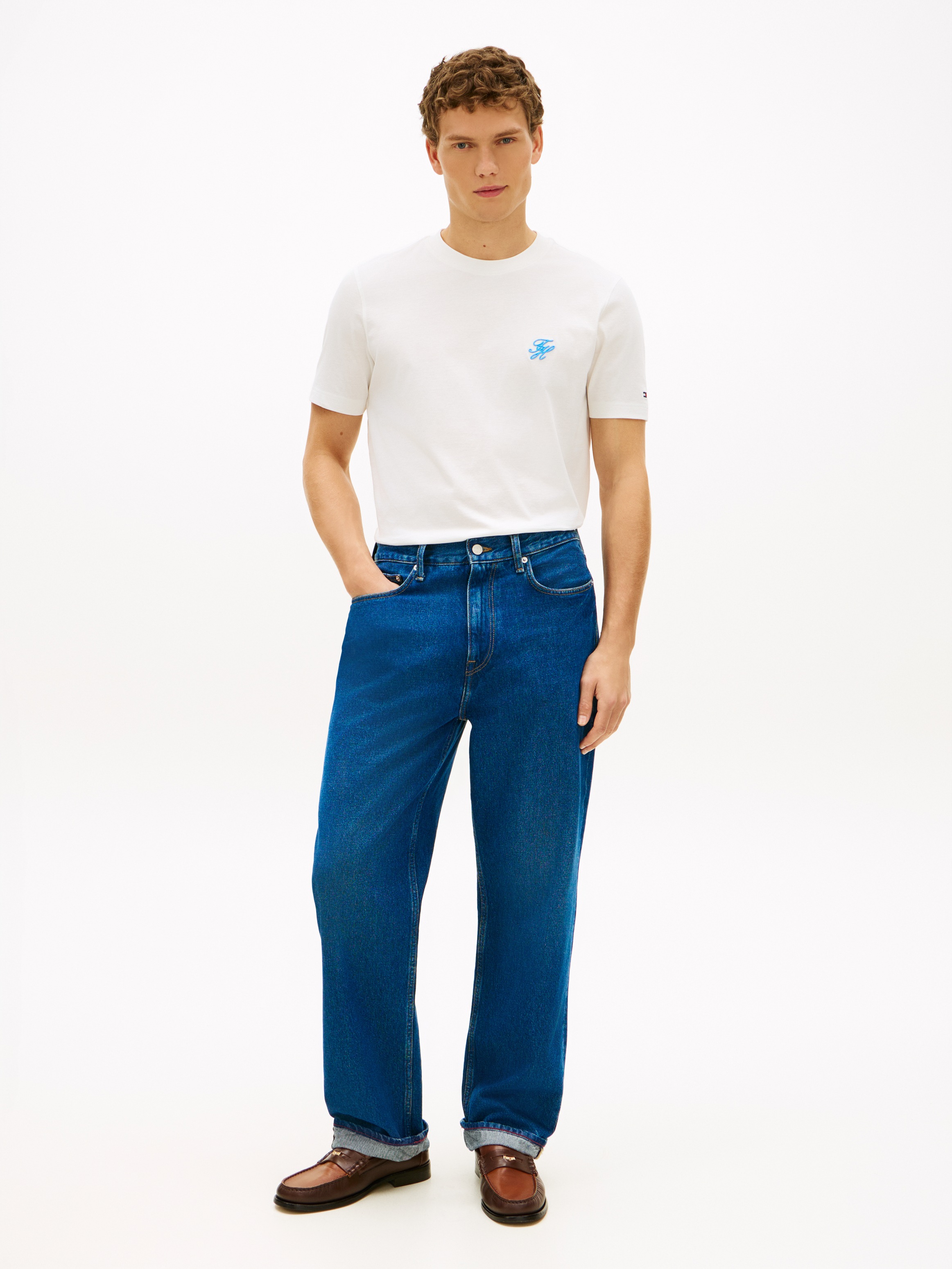 Tommy Hilfiger T-Shirt »SCRIPT MONOGRAM SWIMSHOP« aus Jersey mit Logo-Stickerei