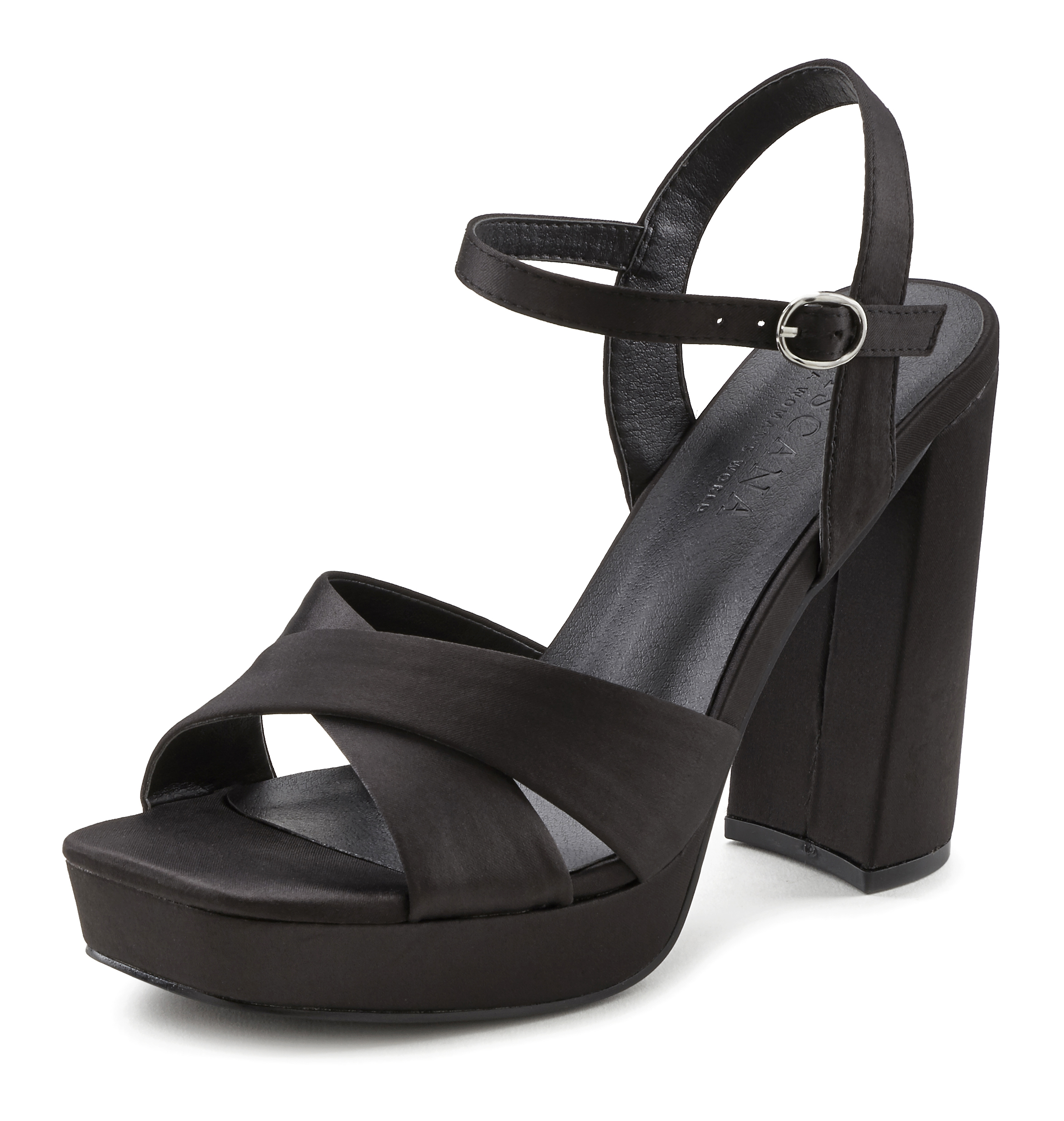 Riemchensandalette »Plateausandaletten«, High Heel mit Plateau und Blockabsatz in...