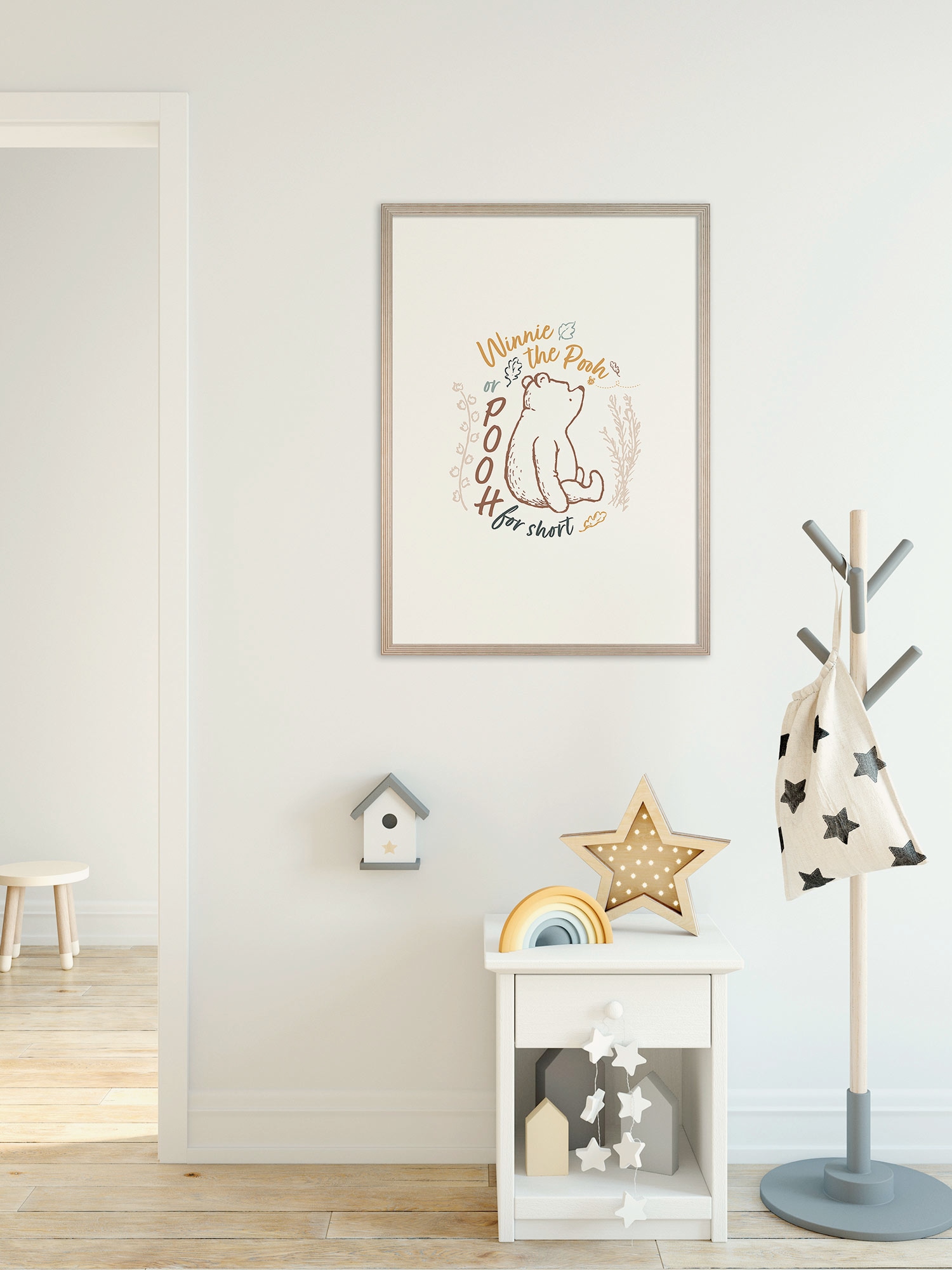 Komar Wandbild »Disney Winnie the Pooh for Short«, Disney, (Set, 1 St.), 50 x 70 cm (Breite x Höhe) - Kinderzimmer, Dekoration
