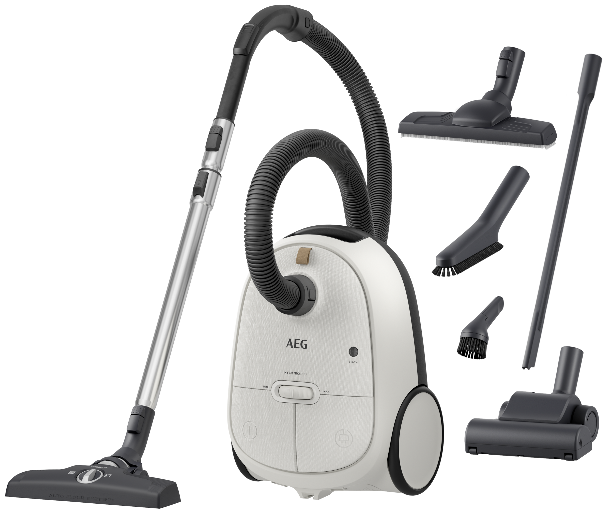 AEG Bodenstaubsauger "HYGIENIC 6000 (AB61H6SW)" 850 W mit Beutel hohe Saugl günstig online kaufen
