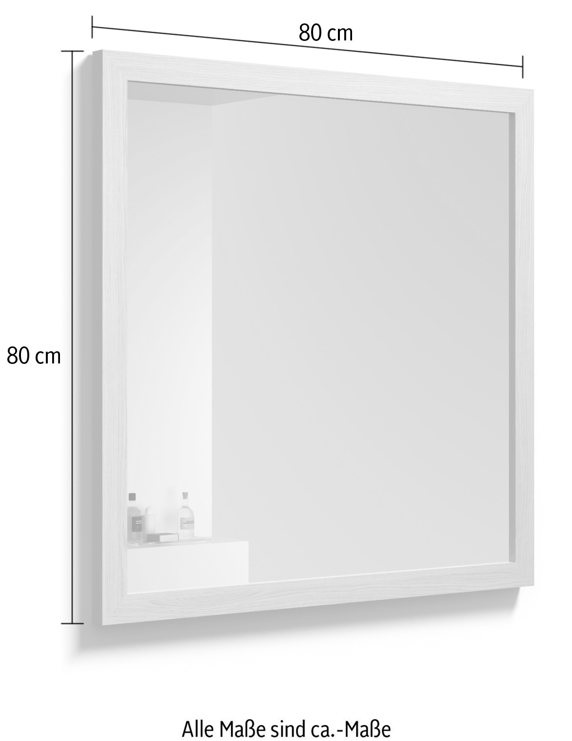 welltime Badspiegel »Rustic«, Breite 80 cm, FSC®-zertifiziert