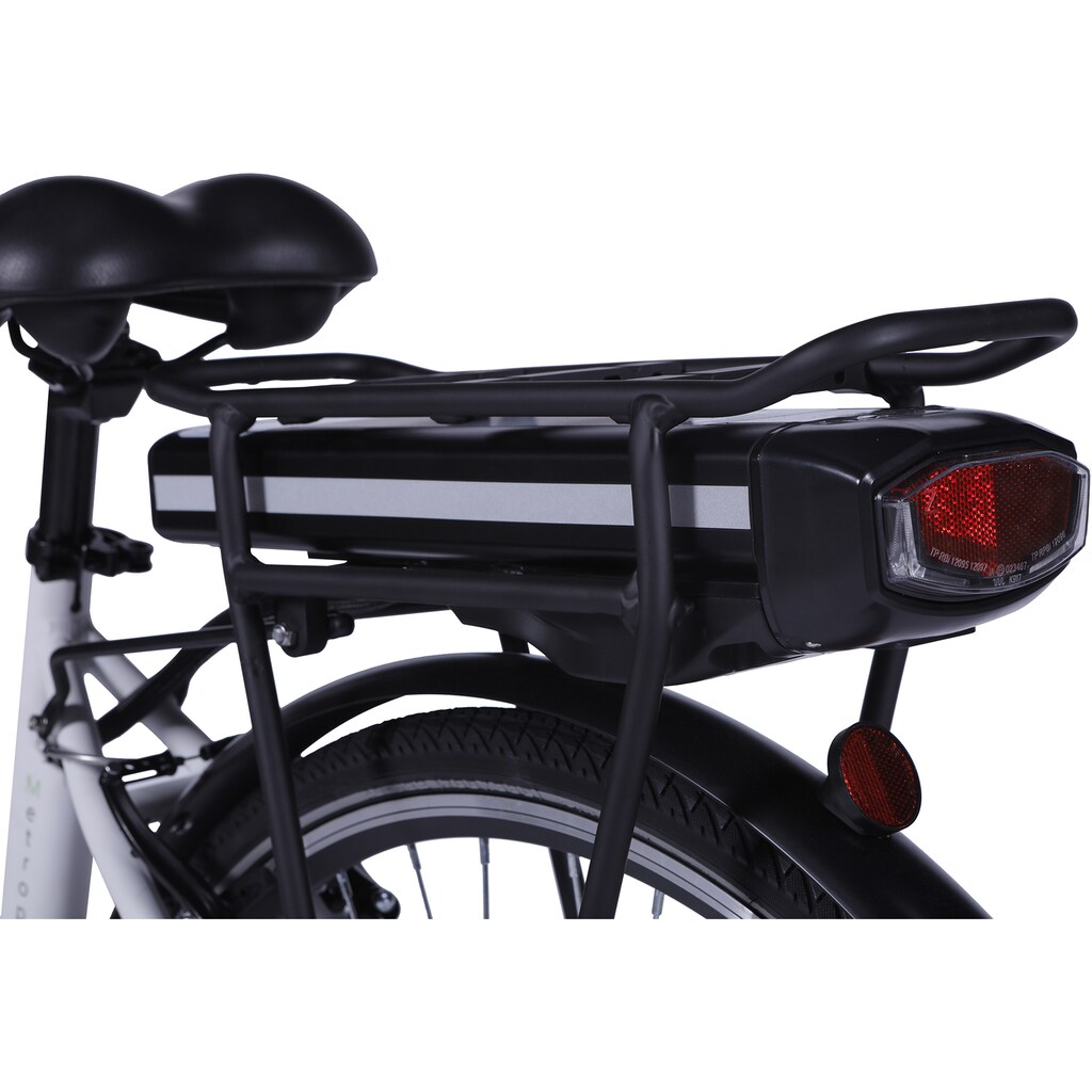 LLobe E-Bike »Metropolitan JOY weiß 13 Ah«, 3 Gang, Frontmotor 250 W