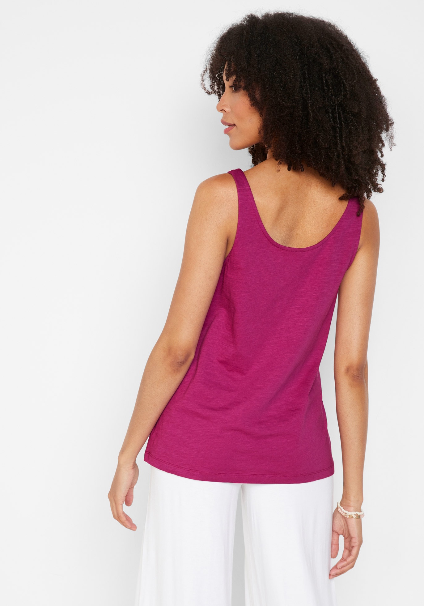 bonprix Shirttop 1 tlg. A-Linie Passform, mit Knotendetail an den Trägern, aus Baumwolle
