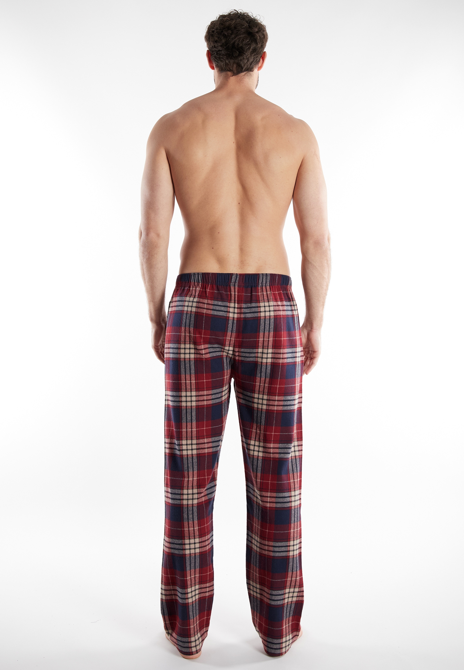 TOM TAILOR Pyjamahose »Rhodos«  mit Karo-Muster, Gummizug, Bindekordel