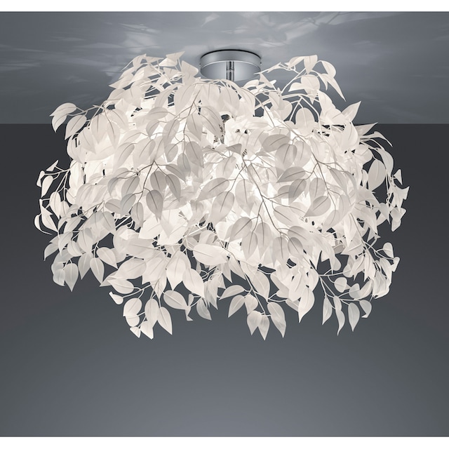 TRIO Leuchten Deckenleuchte »Leavy«, 3 flammig-flammig, 3-flammige E27  Deckenlampe mit Blätteroptik, Ø 70 cm, Wohnzimmerlampe | BAUR