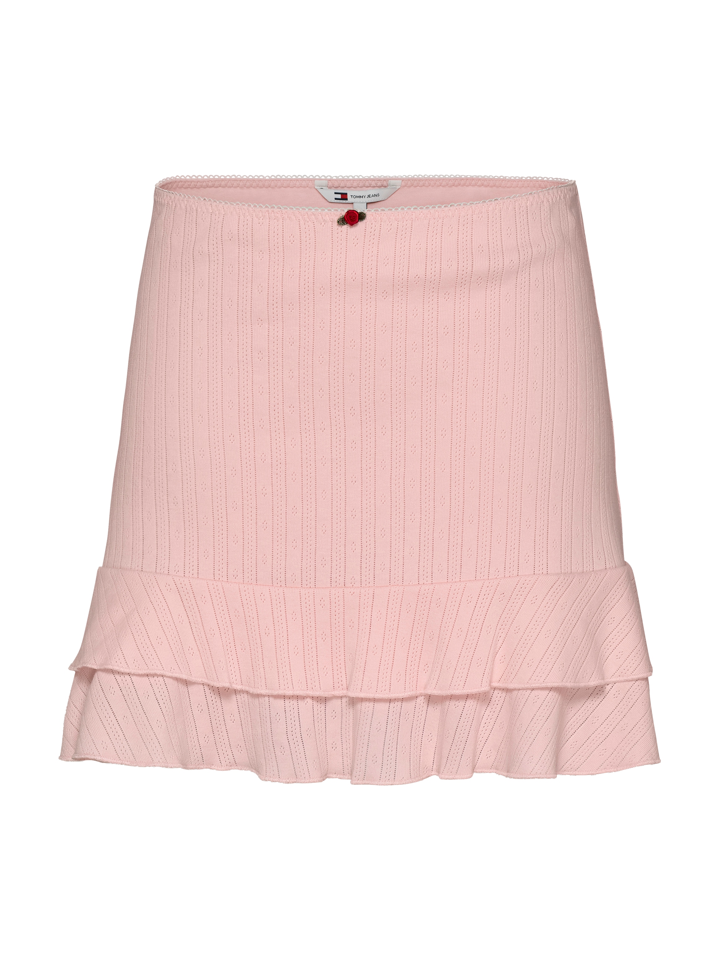 Tommy Jeans Minirock »TJW POINTELLE MINI SKIRT EXT«, mit Lochmuster, mit Volants