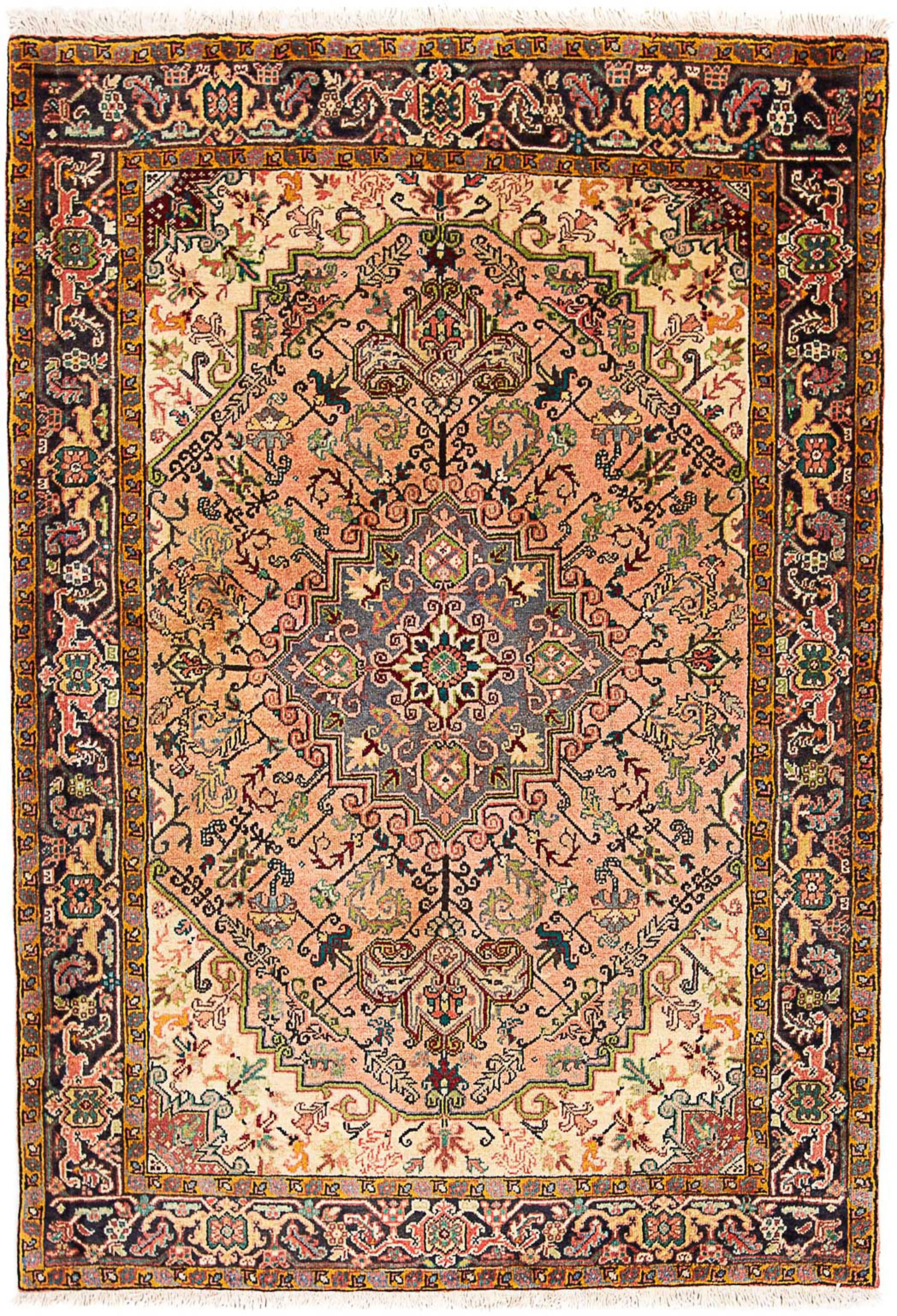 morgenland Orientteppich »Perser - Nomadic - 200 x 150 cm - rosa«, rechteckig, Wohnzimmer, Handgeknüpft, Einzelstück mit Zertifikat