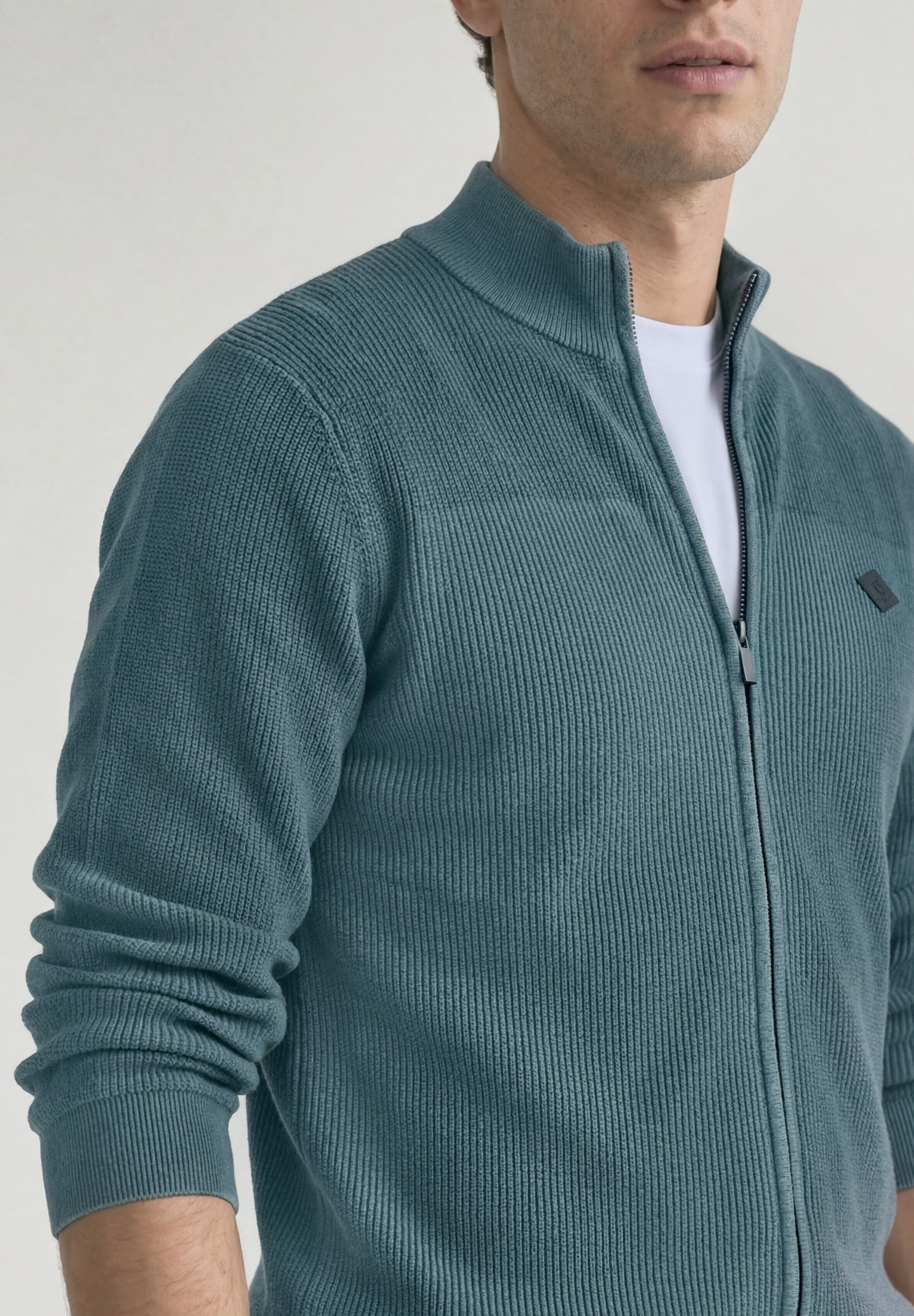 STREET ONE MEN Cardigan aus reiner Baumwolle