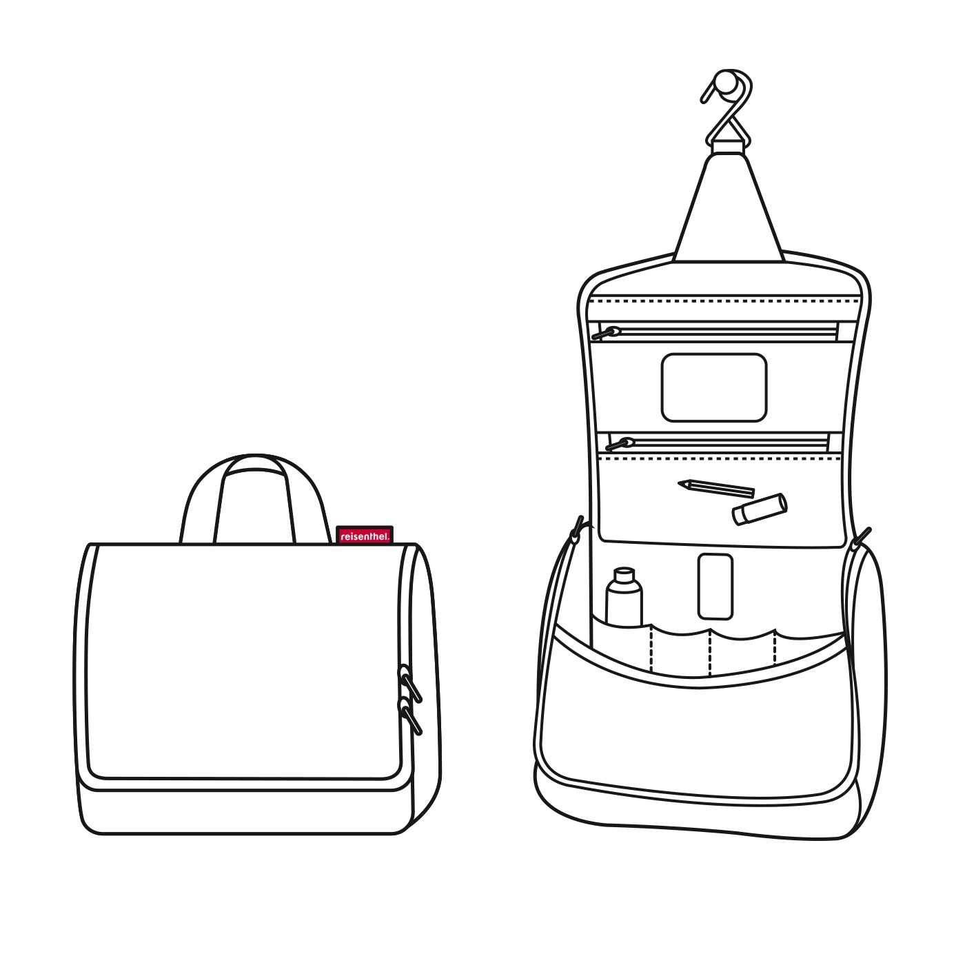 REISENTHEL® Kulturbeutel »reisenthel toiletbag« inkl. Spiegel mit Klettverschluss