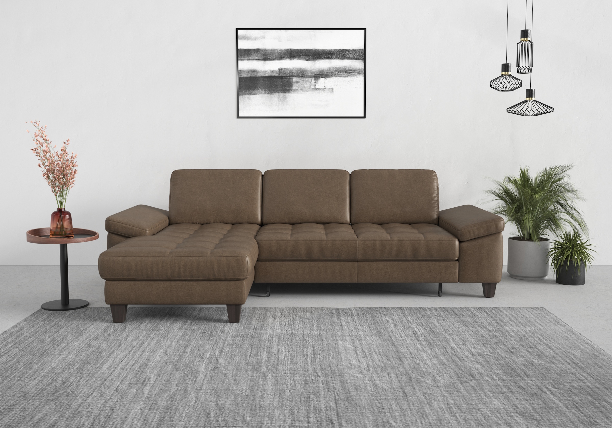 sit&more Ecksofa "Westham L-Form", Recamiere, mit oder ohne Bettfunktion, B günstig online kaufen