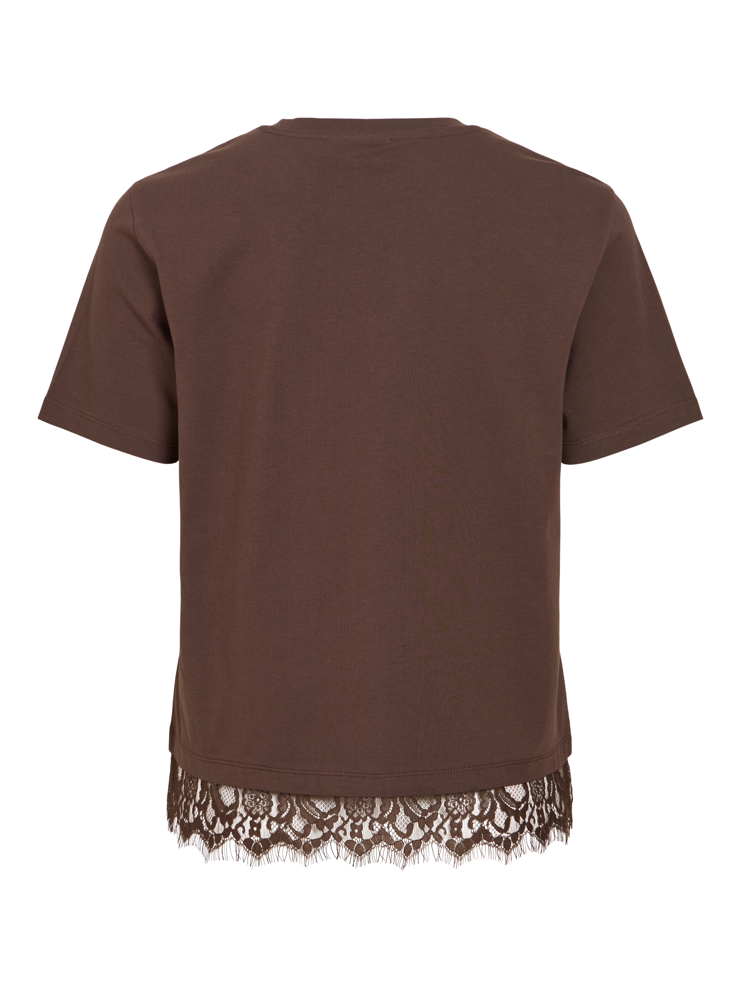 Vila Spitzenshirt »VINORA S/S LACE T-SHIRT - NOOS« Baumwollmischung, regular fit, mit Spitze