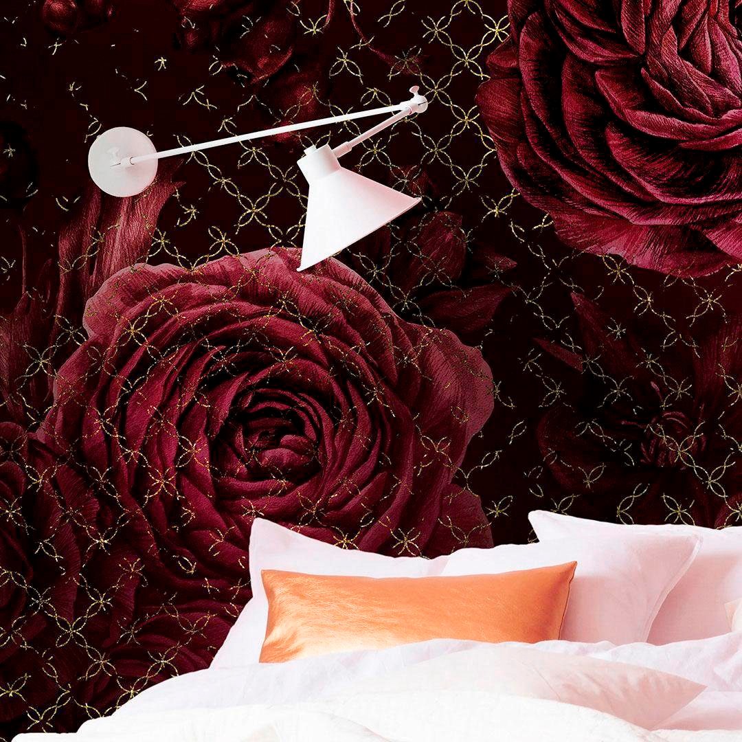 Thumbnail - Komar Vliestapete "Digitaldruck Vlies - Rouge Intense - Größe 350 x 280 cm" bedruckt glatt Wohnzimmer, Schlafzimmer