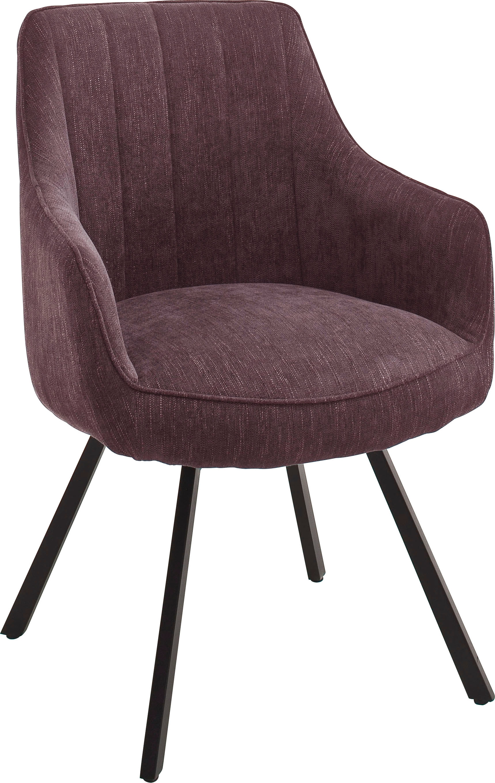 MCA furniture Esszimmerstuhl »Sassello«, (Set), 2 St., Stuhl 180°drehbar mit Nivellierung, Stoffbezug, belastbar bis 120 kg