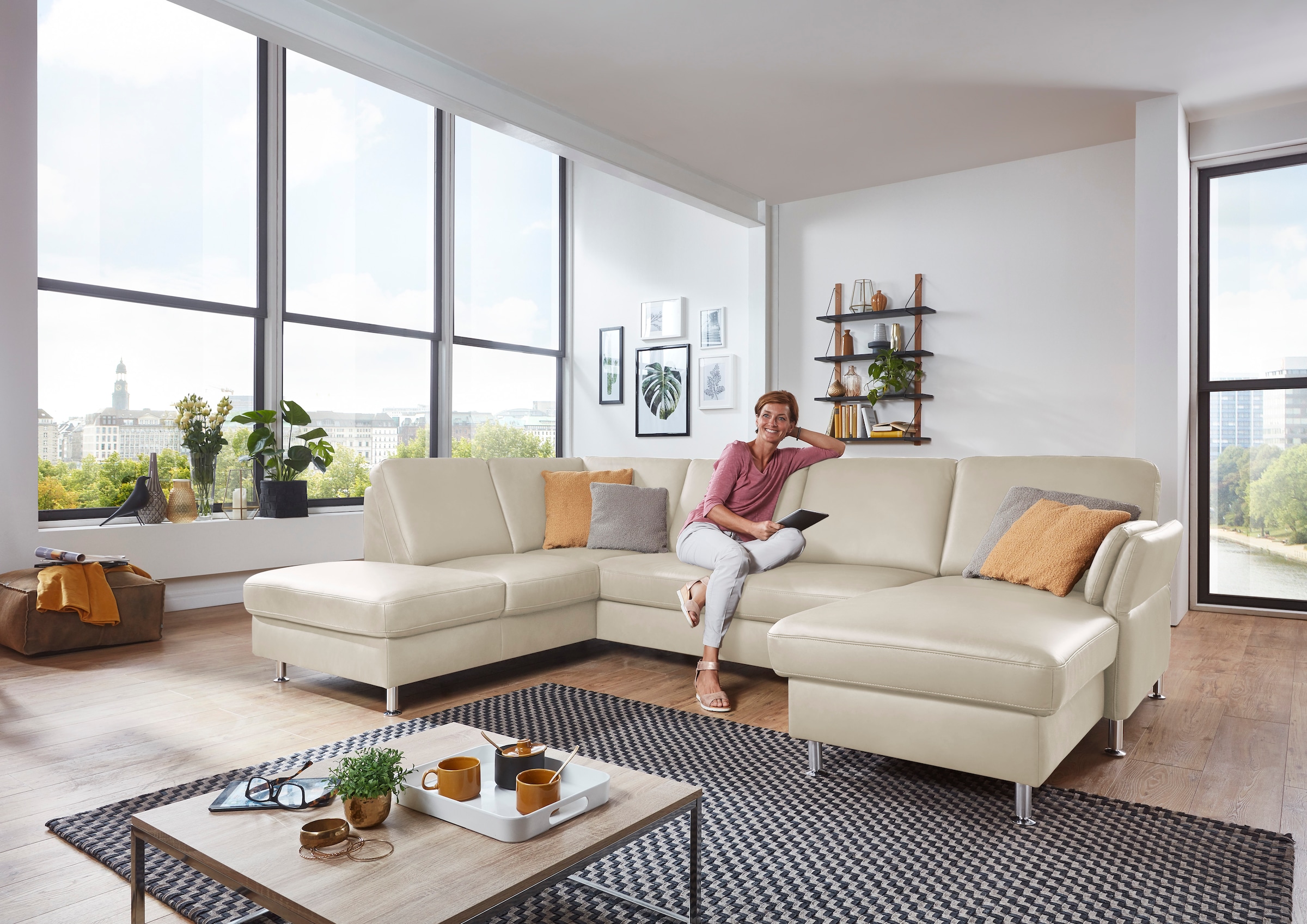 Die PlanBar Wohnlandschaft "PN-EM18013 U-Form, ohne Kopfstützen" wahlweise günstig online kaufen