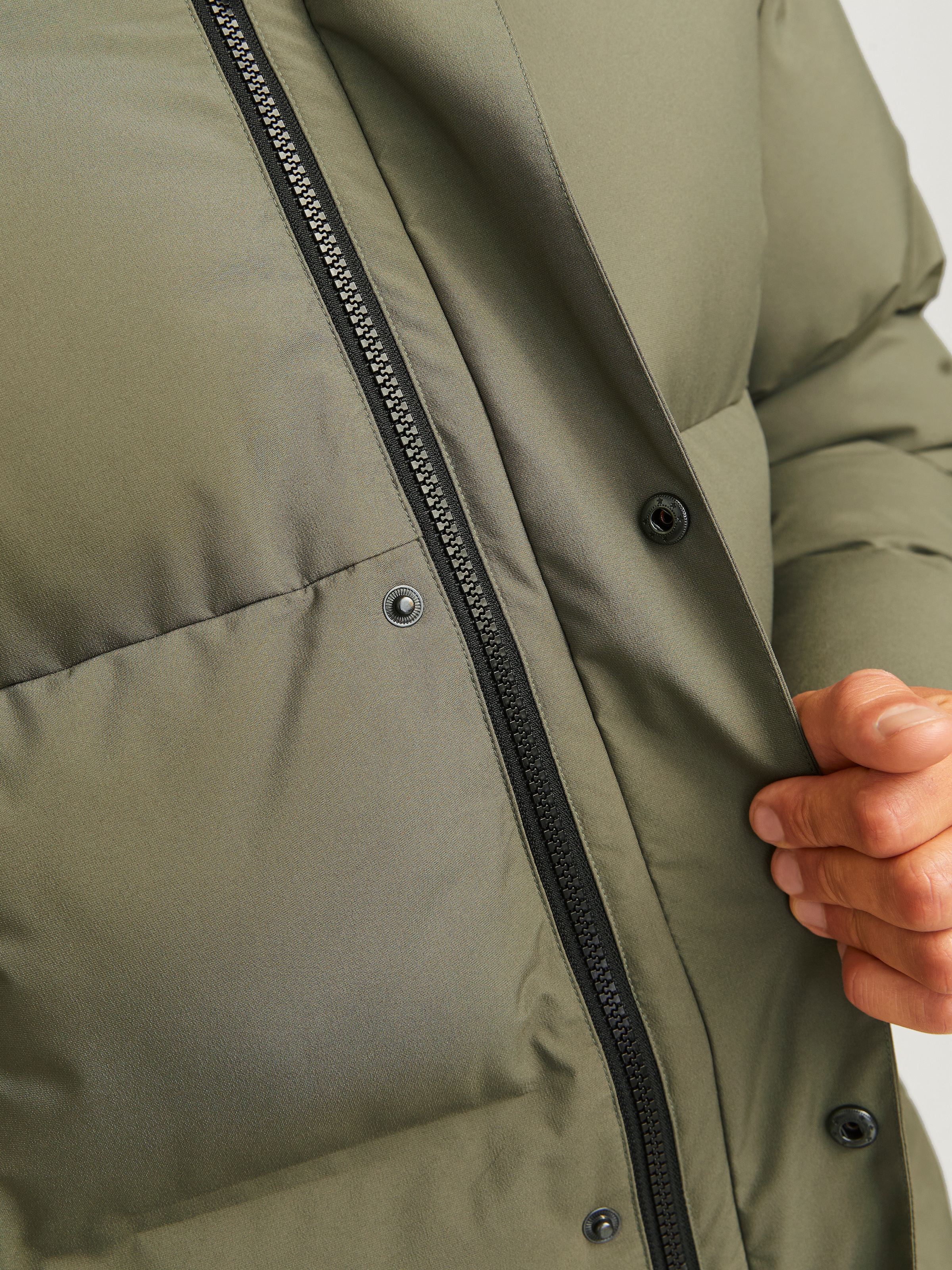 Jack & Jones Steppjacke »JCOALPHA PUFFER SN«, mit Kapuze