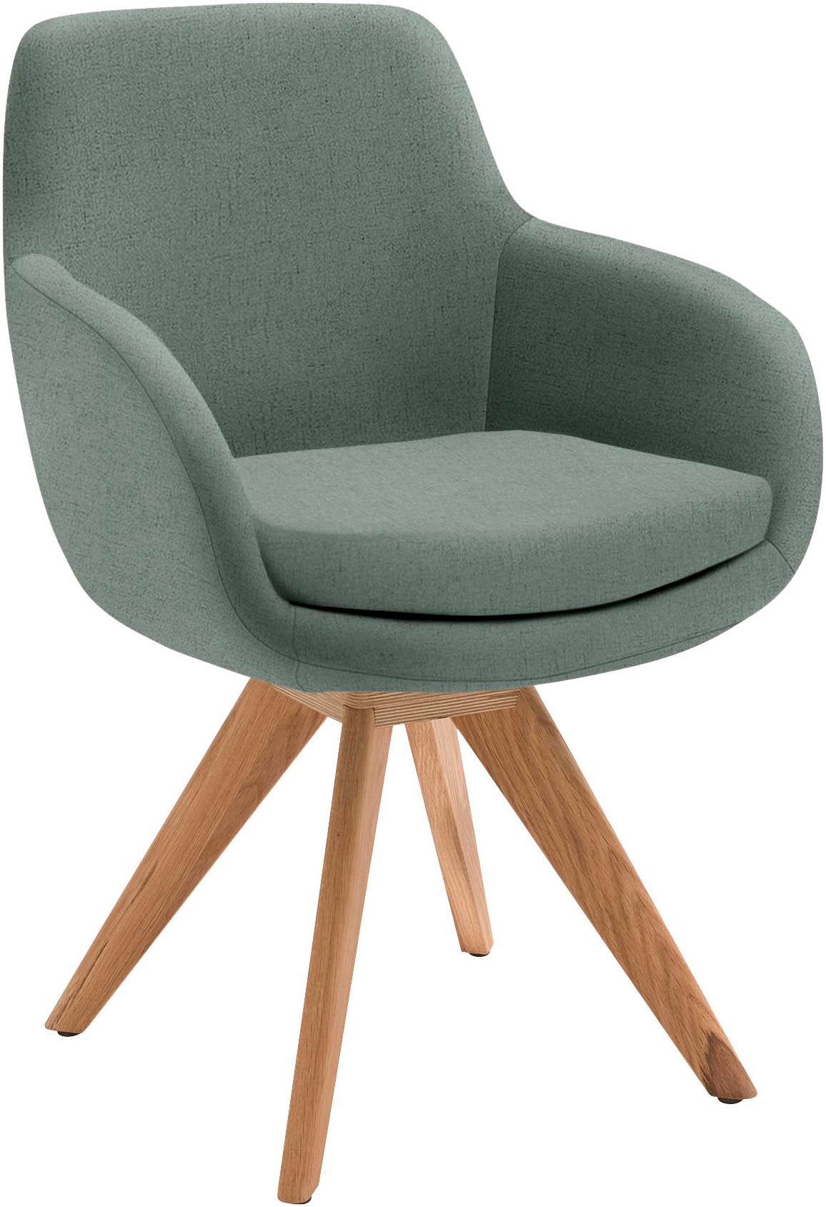 Musterring Esszimmerstuhl "Tavia" (Set) 2 Stk.Stativgestell Wildeiche massiv, Drehfunktion optional, diverse Farben