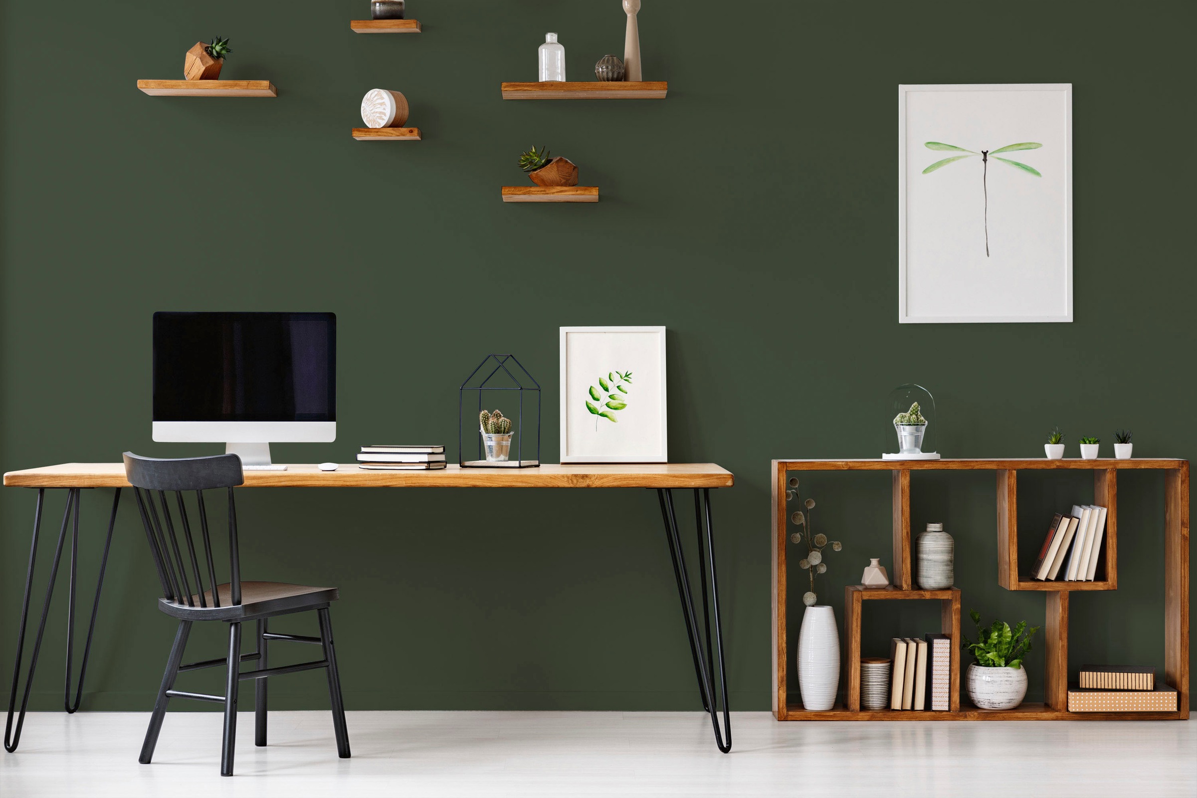 A.S. Création Wand- und Deckenfarbe »Seidenmatt Innenfarbe THE COLOR KITCHEN« für Wohnzimmer Schlafzimmer Flur Küche, versch. Grüntöne