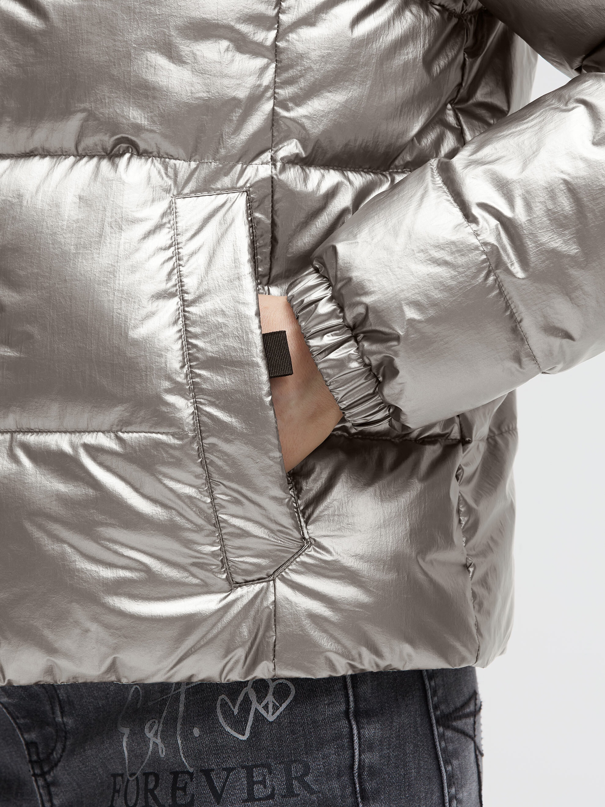 SOCCX Winterjacke mit Kapuze mit abnehmbaren Ärmeln