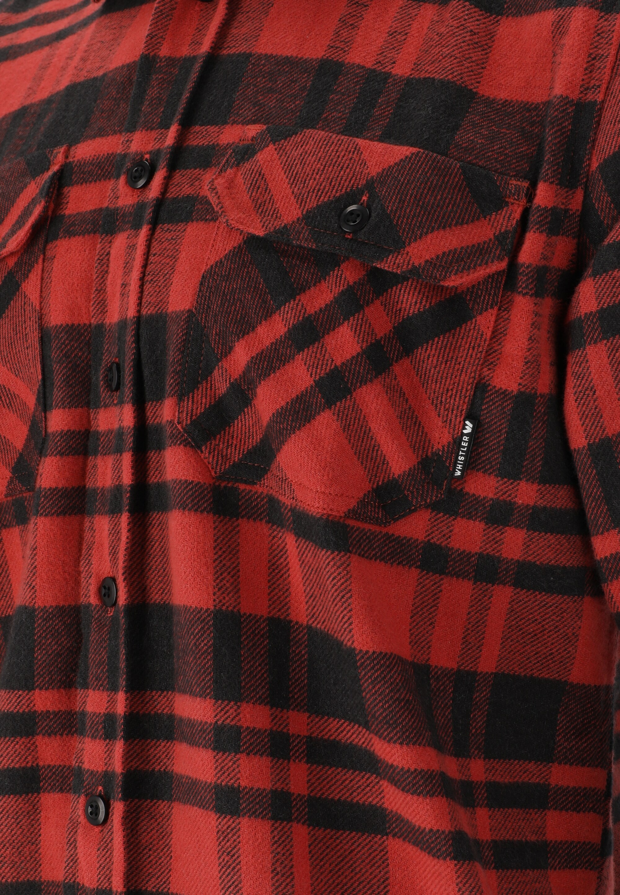 WHISTLER Fleeceshirt »Flannel«, (1 tlg.), aus atmungsaktivem Funktionsmaterial