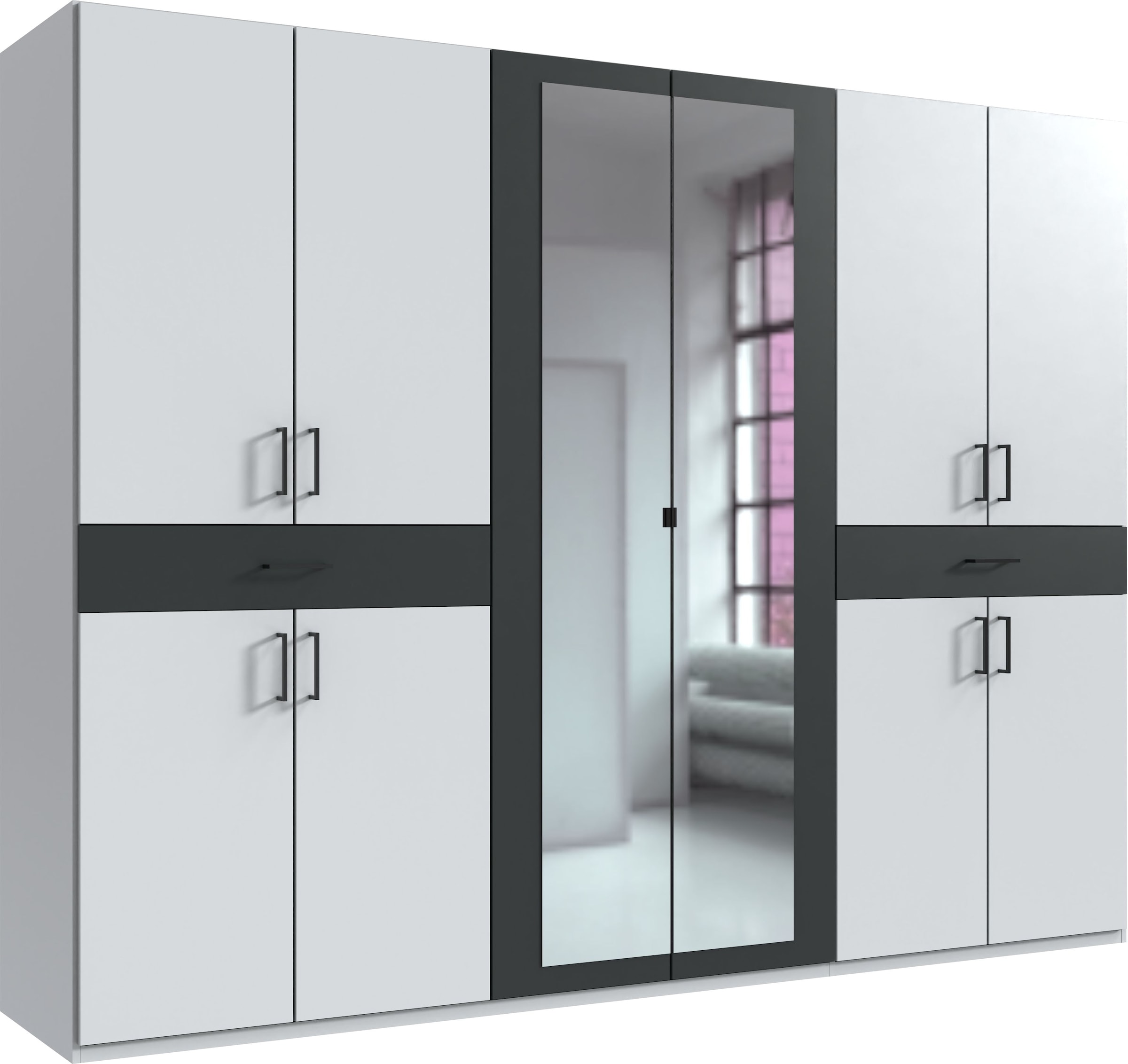Wimex Drehtürenschrank "Tibet" mit Schubkästen auf bequemer Zugriffshöhe