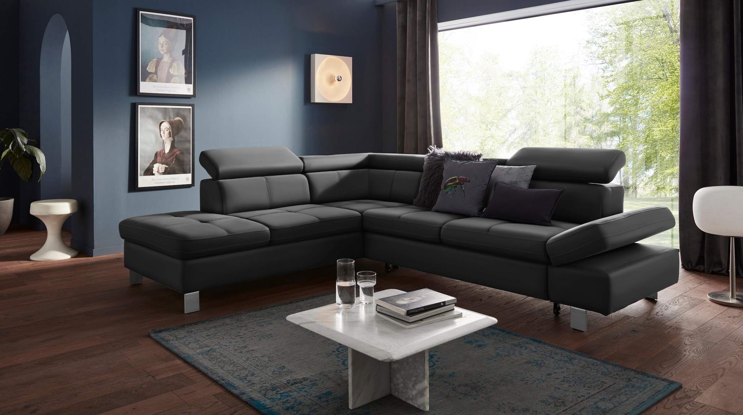 exxpo - sofa fashion Ecksofa "Fiji, L-Form", mit Kopf- bzw. Rückenverstellu günstig online kaufen