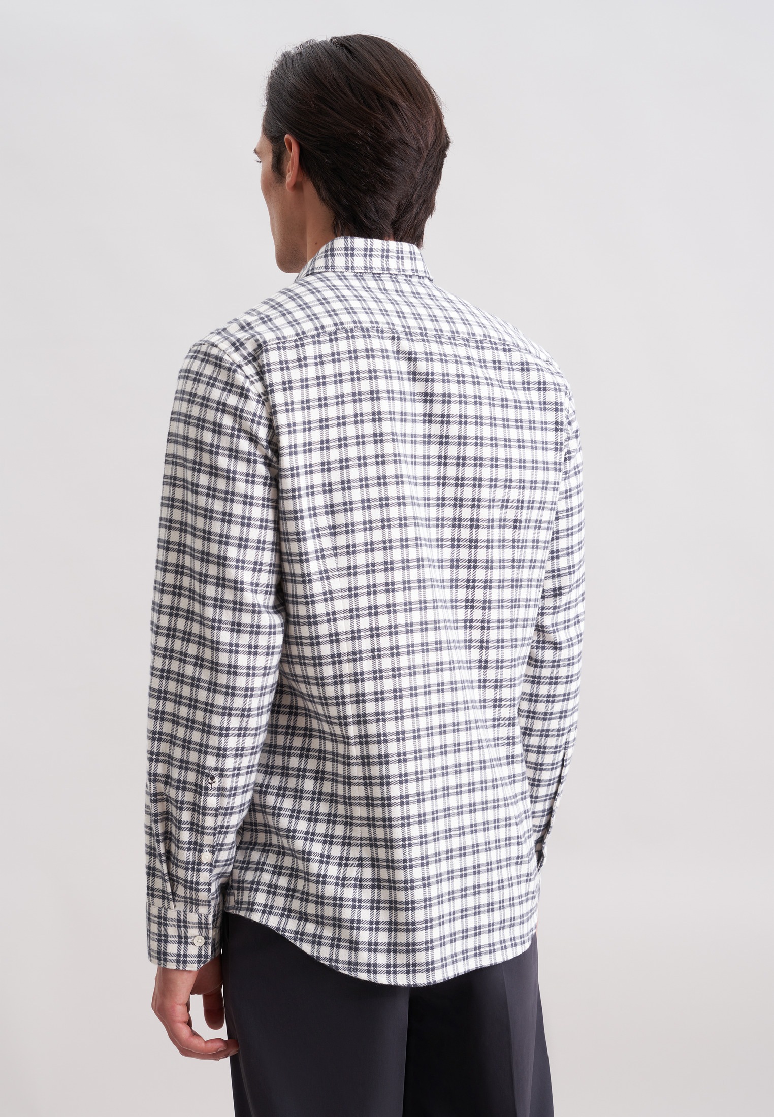 seidensticker Flanellhemd Slim 1/1 Button-Down-Kragen Karo günstig online kaufen