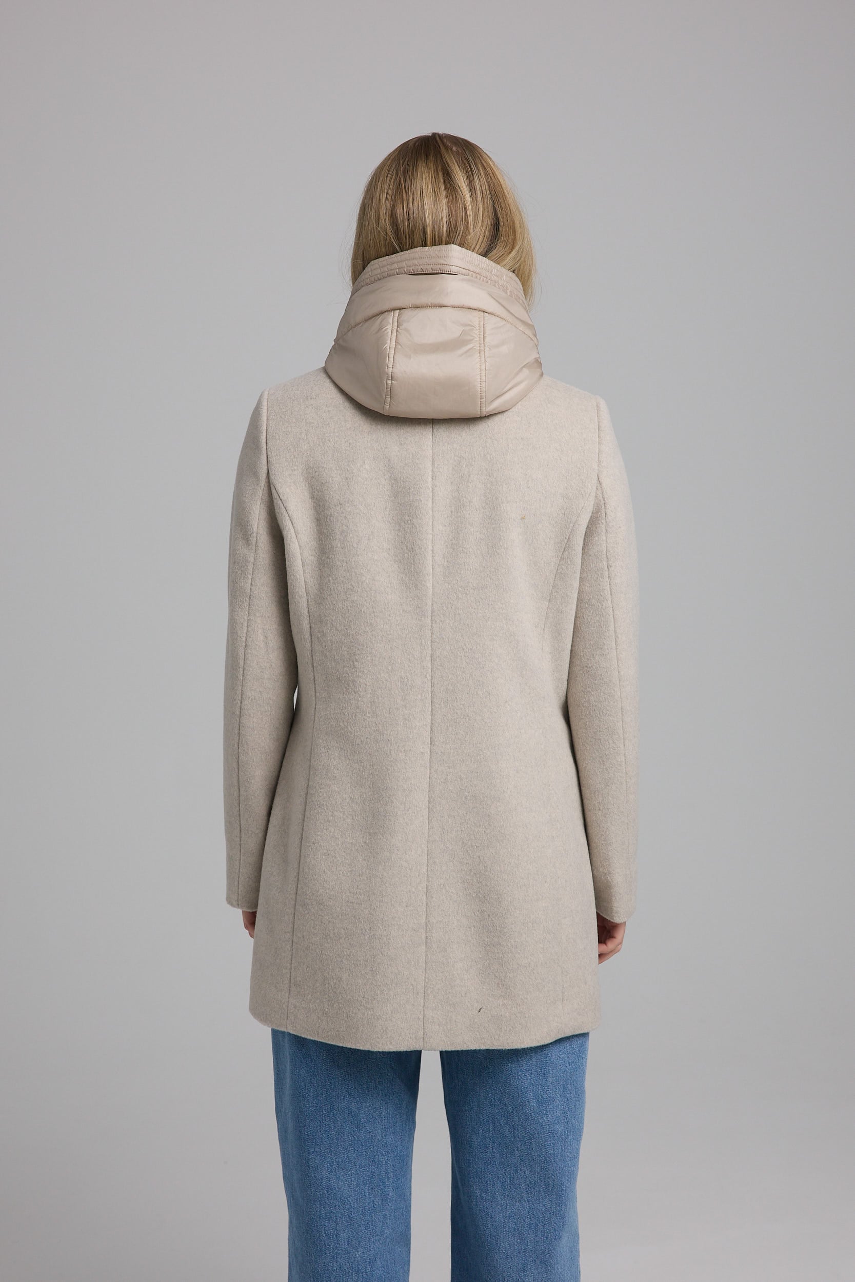 MANISA Wolljacke, mit Kapuze, mit herausnehmbarer Kapuze