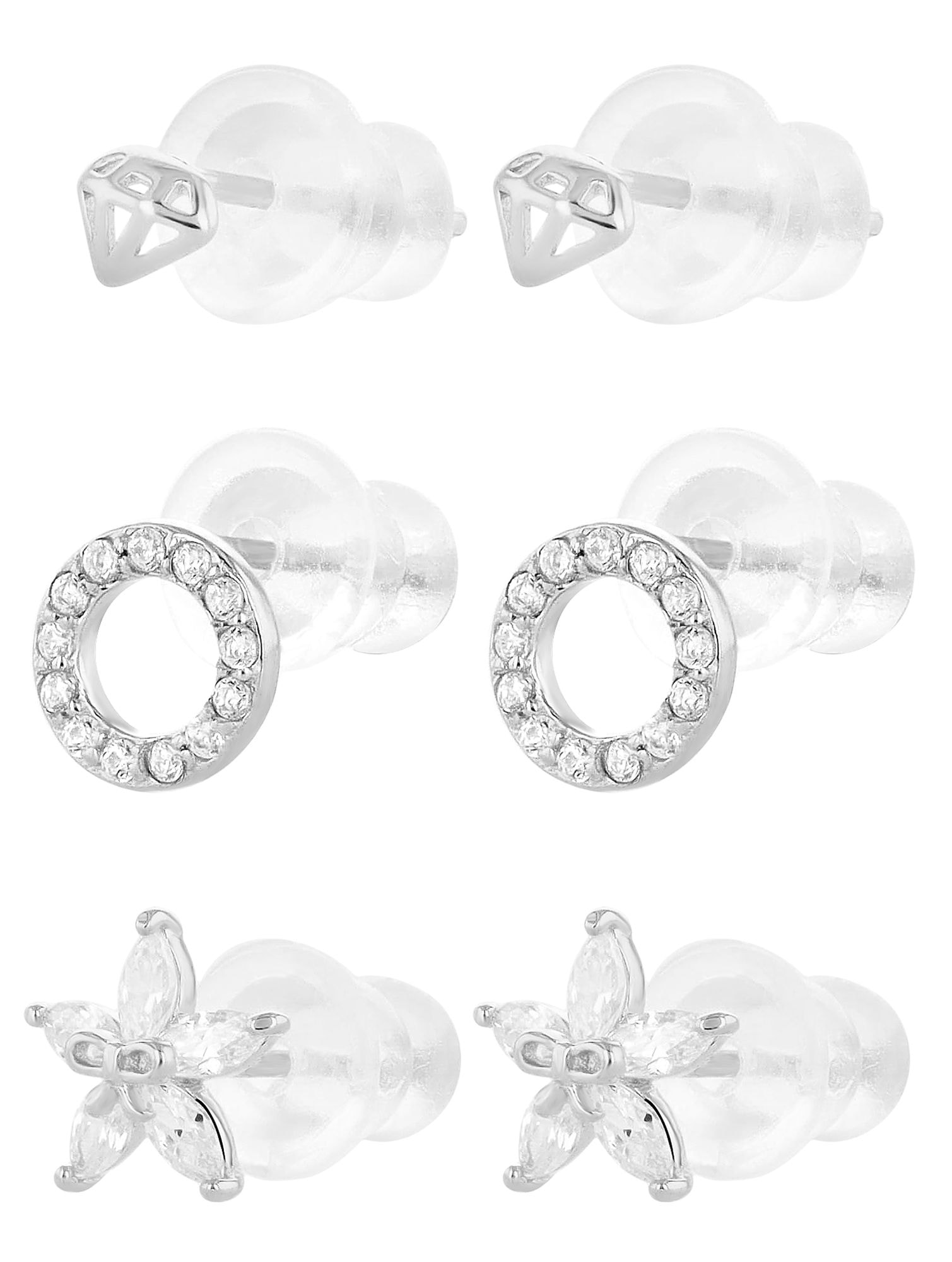 Adelia´s Paar Ohrhänger "Ohrringe – Ohrstecker aus 925 Silber mit Zirkonia" Ein Geschenk, das Freude macht