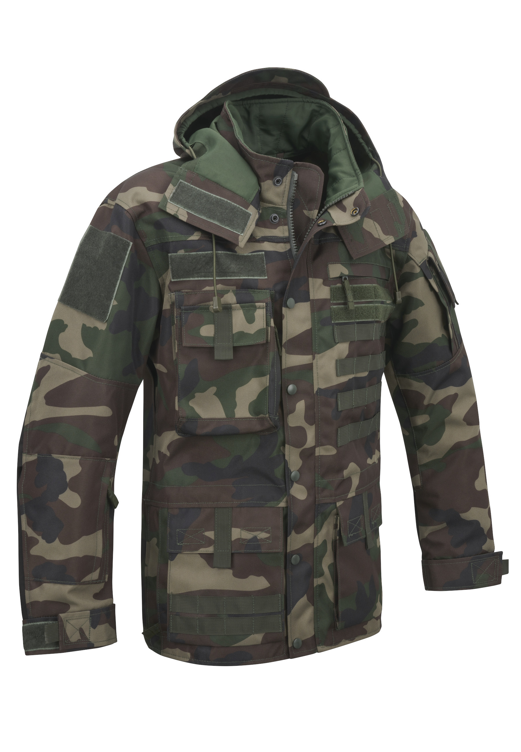 Brandit Outdoorjacke "Brandit Herren Performance Outdoorjacket" 1 Stk. tlg. mit Kapuze
