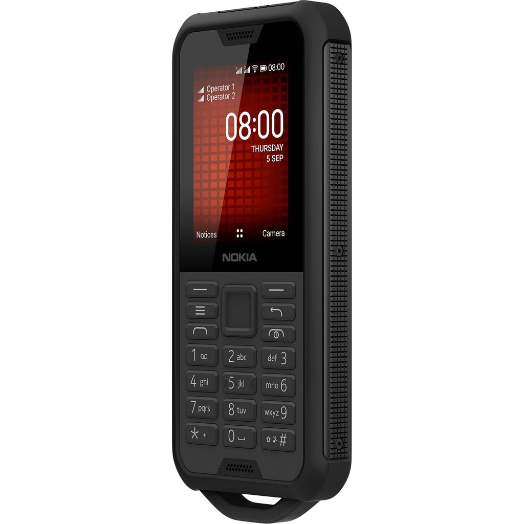 Nokia Handy »800 Tough«, Schwarzer Stahl, 6,1 cm/2,4 Zoll, 4 GB Speicherplatz, 2 MP Kamera