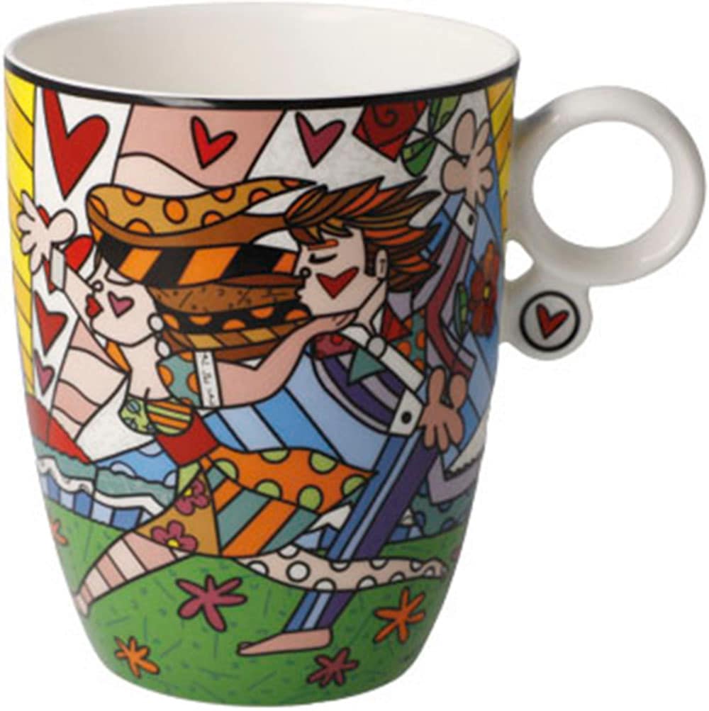 Goebel Tasse "Romero Britto - Falling" Füllmenge 0,4l
