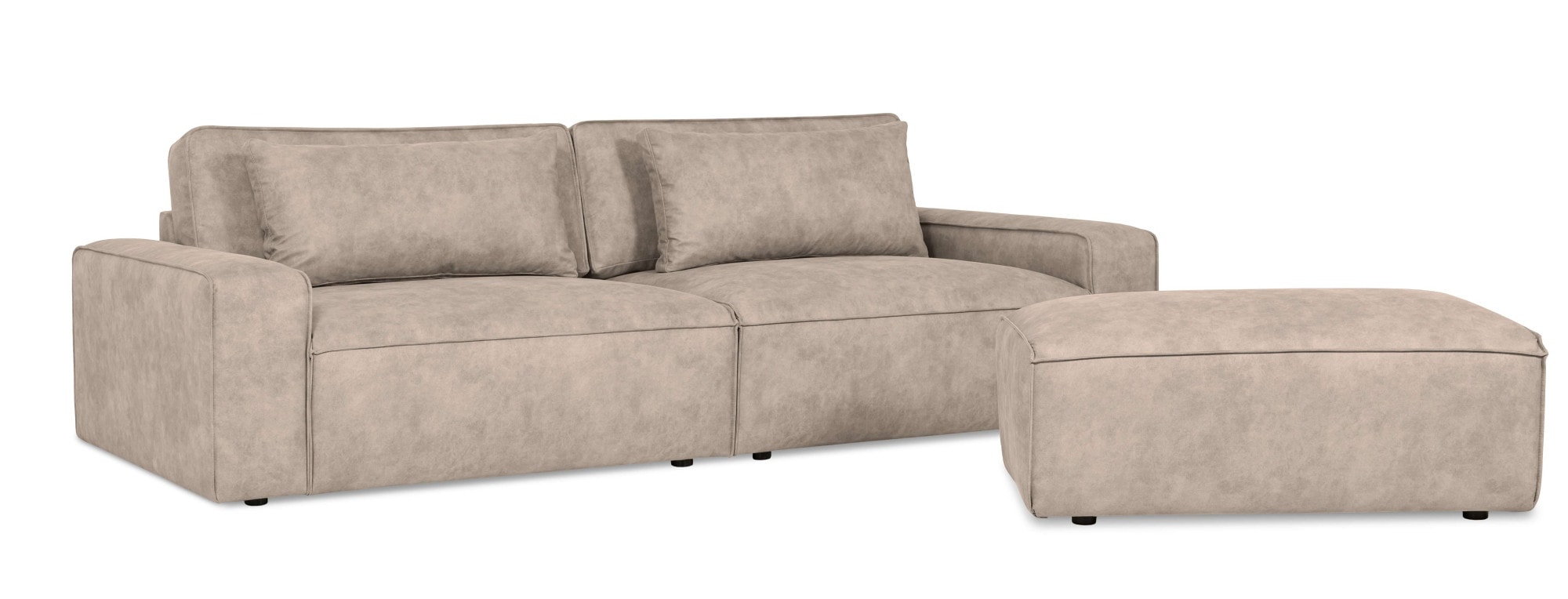 OTTO home 3-Sitzer »Mittel« Breite 245 cm, bodentief, extra Kissen inkl., tiefe Sitzfläche