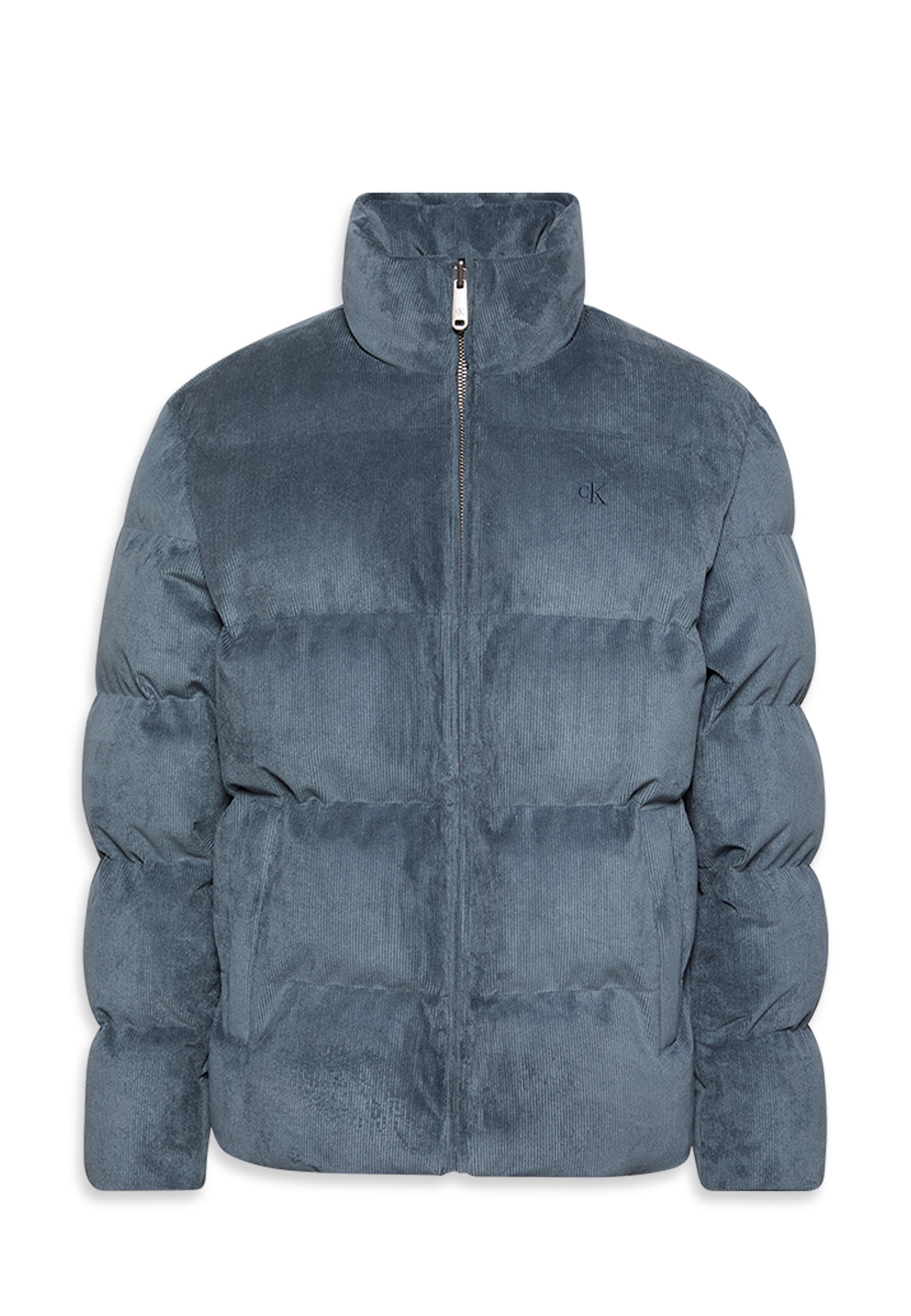 Calvin Klein Jeans Cordjacke »LS CORDUROY MID WT PUFFER JACKET« ohne Kapuze Mit Rundhalsausschnitt, regular fit