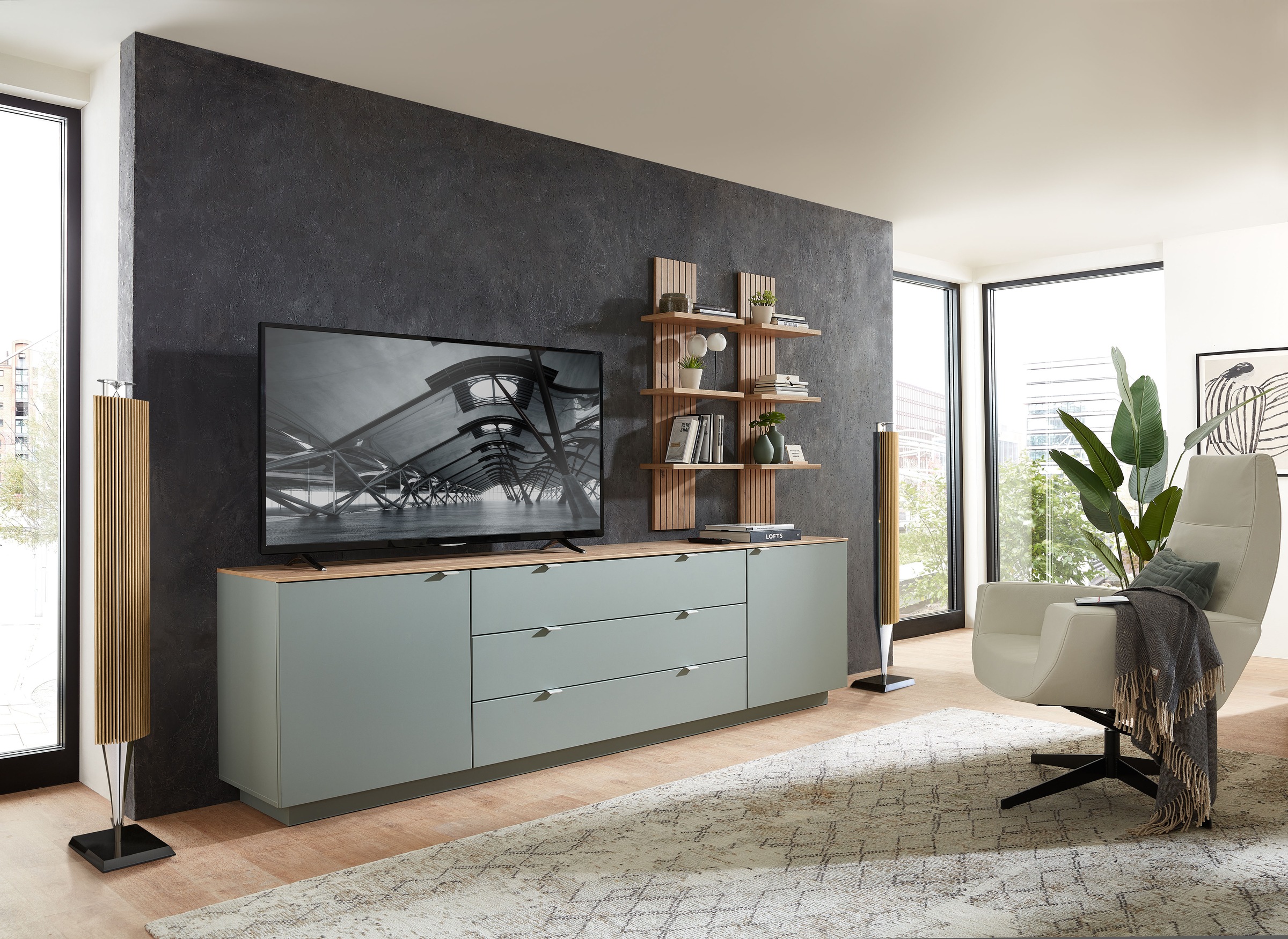 Innostyle Wandregal »Core, Wandpaneel Maße B/H/T 38x120x22 cm«, (1 St.), Wandpaneel mit 3 Böden
