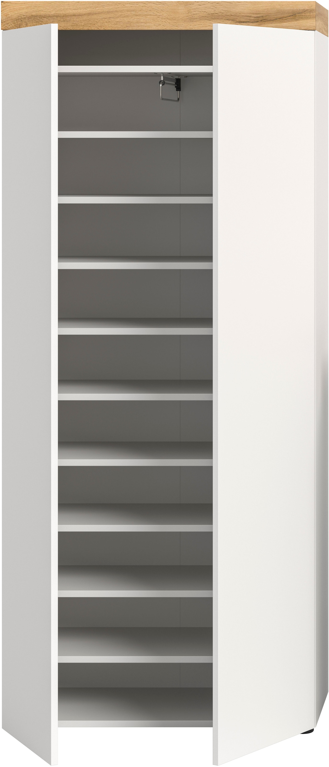 OTTO home Schuhschrank »MAMBO, TOPSELLER!, Höhe 179cm, stehend & hängend, push-2-open« 2 farbige Ausführung, 1 Stk. tlg. Schuhschrank, Schuhkommode, Flur, Diele